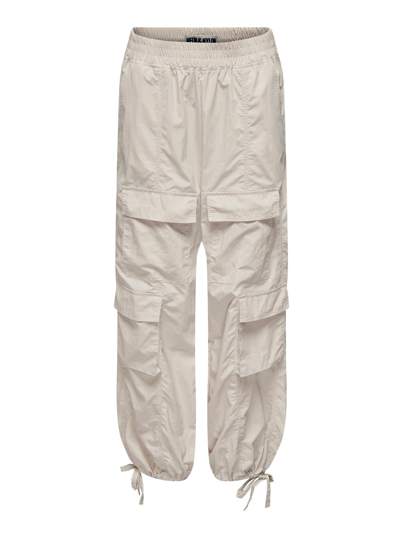 ONLY Stoffhose Cargo Stoffhose Stretch Jogger Pants ONLENIELCA 5211 in Beige