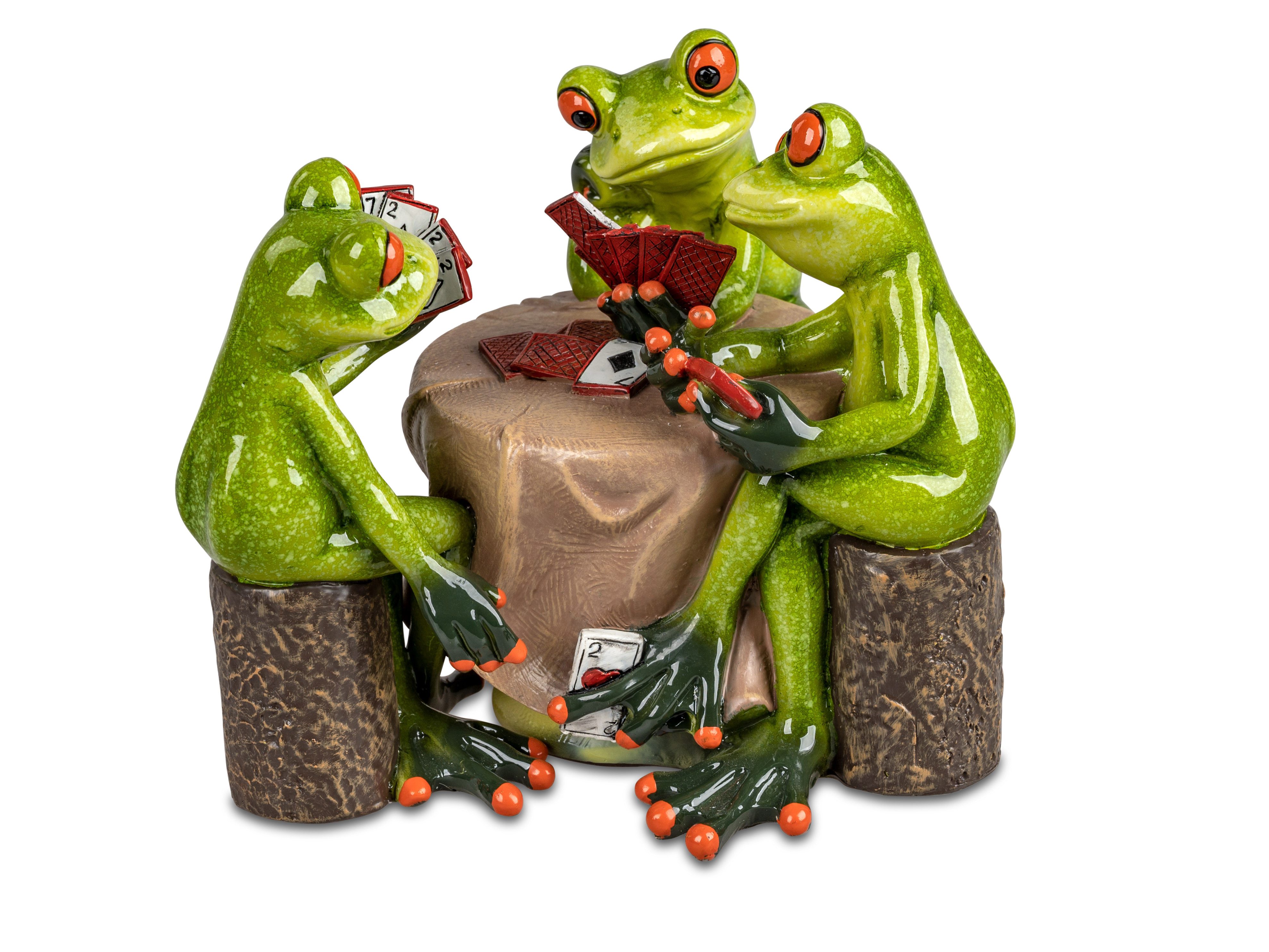 formano Dekofigur Frosch Skatspieler aus Froschhausen Kartenspiel Froschgru günstig online kaufen