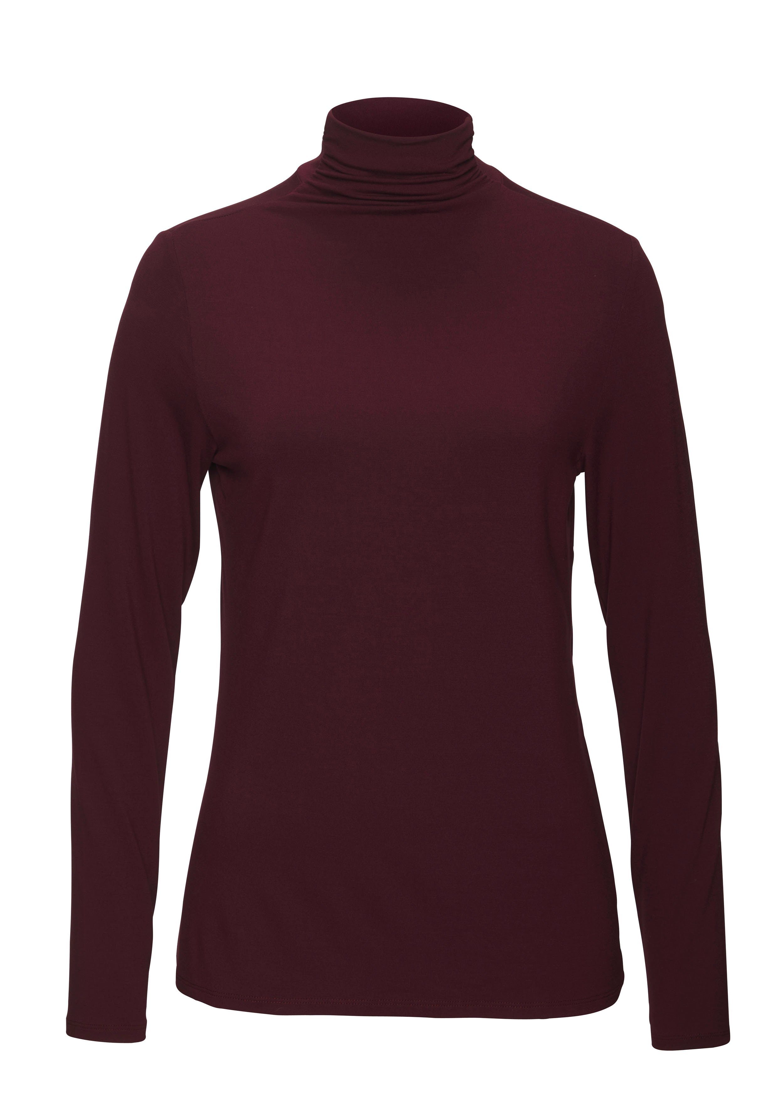 LASCANA Stehkragenshirt aus weichem Viskose-Stretch (2er-Pack)