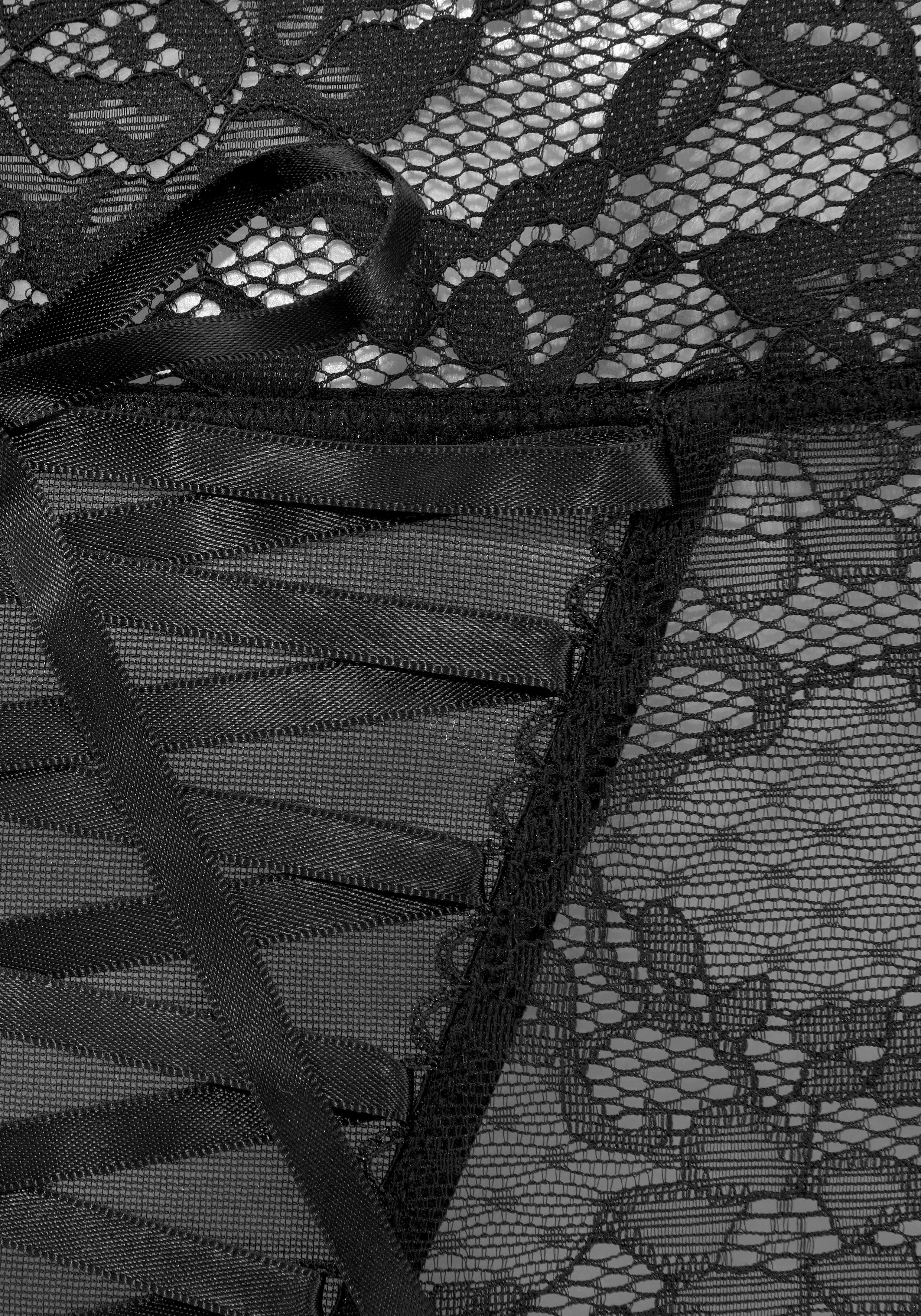 petite fleur gold High-Waist-Slip-Ouvert mit extravaganter Schnürung, Reizwäsche, sexy Dessous