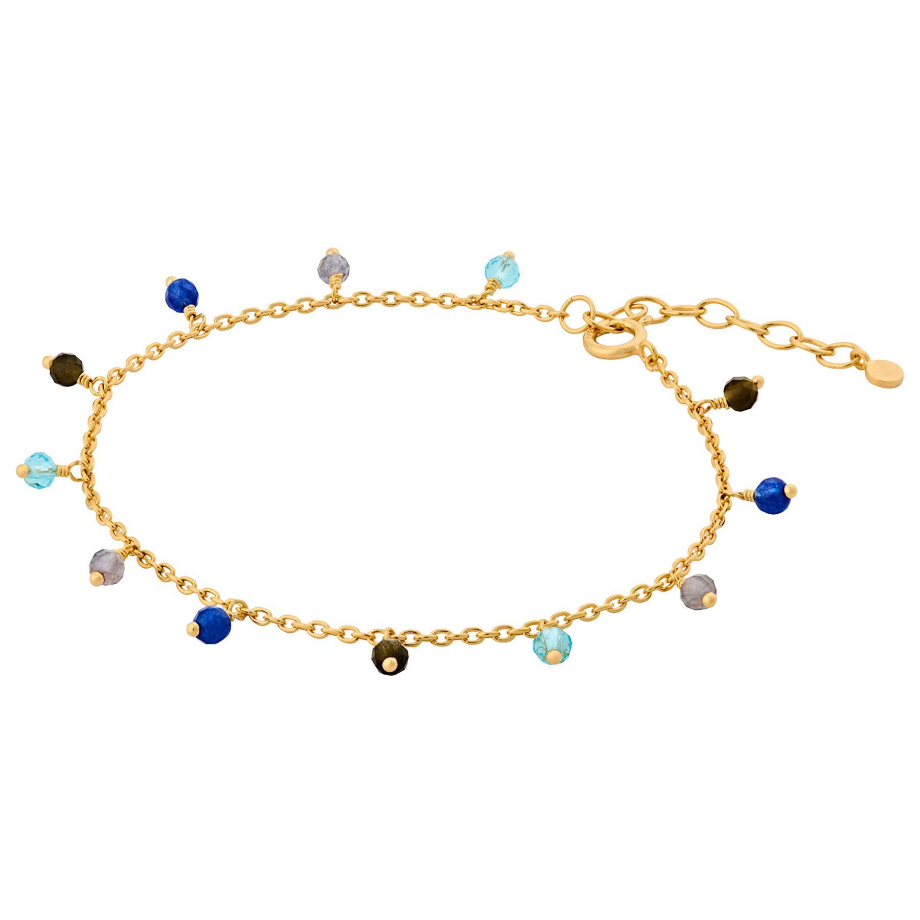 Pernille Corydon Charm-Armband Bracelet Damen Vergoldet Blue Armband Hour