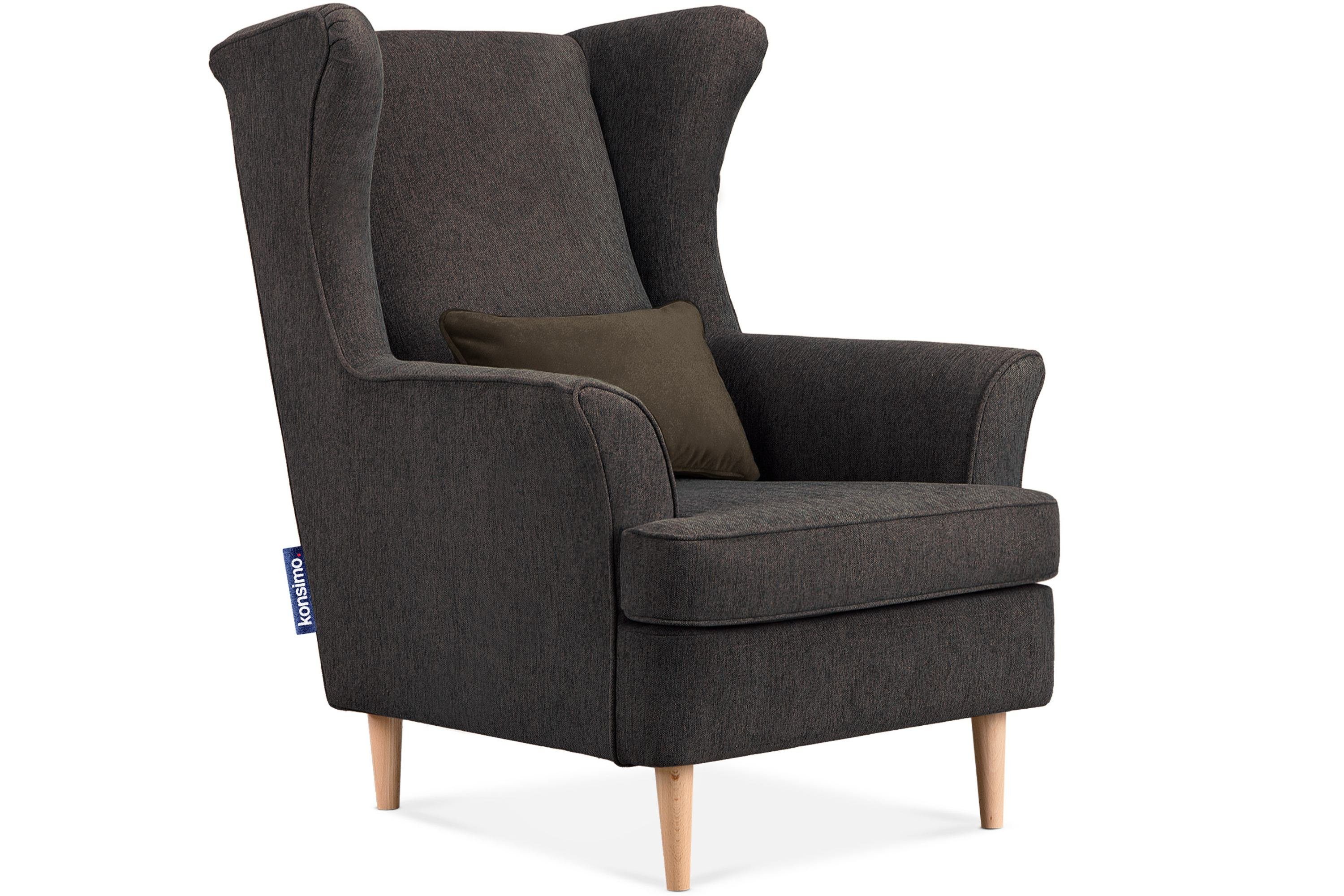 KONSIMO® Ohrensessel STRALIS Sessel, zeitloses Design günstig online kaufen