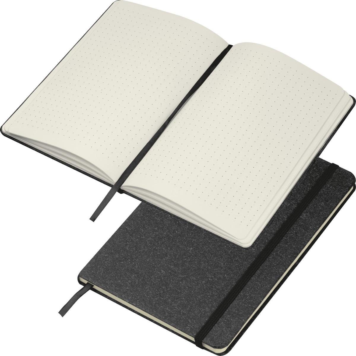 Macma Notizbuch Notizbuch / DIN A5 / mit Kartonumschlag und gepunkteten Seiten / Farbe
