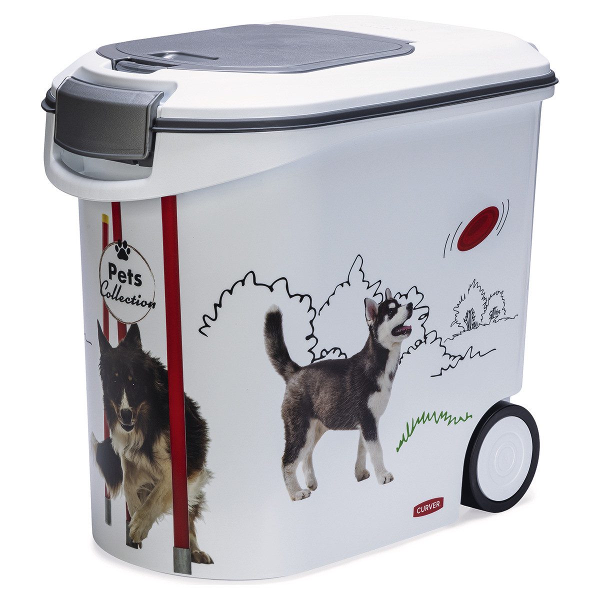 Futterbehälter Hundefutter Container weiß