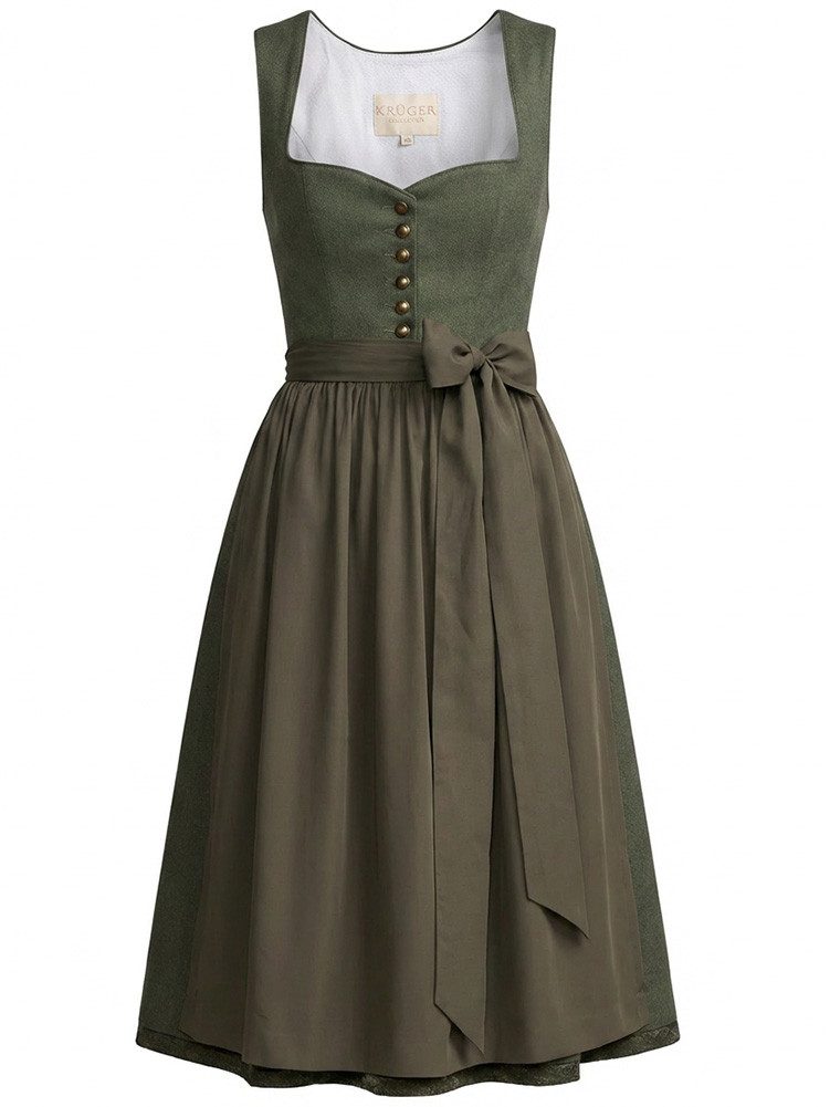 KRÜGER COLLECTION Dirndl Dirndl Ileyna 70cm Länge grün