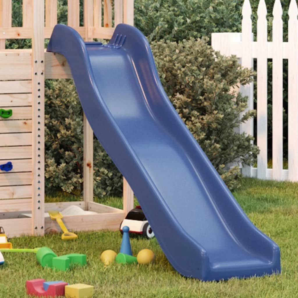 vidaXL Spielturm Kinderrutsche Blau 174x38 cm Polypropylen