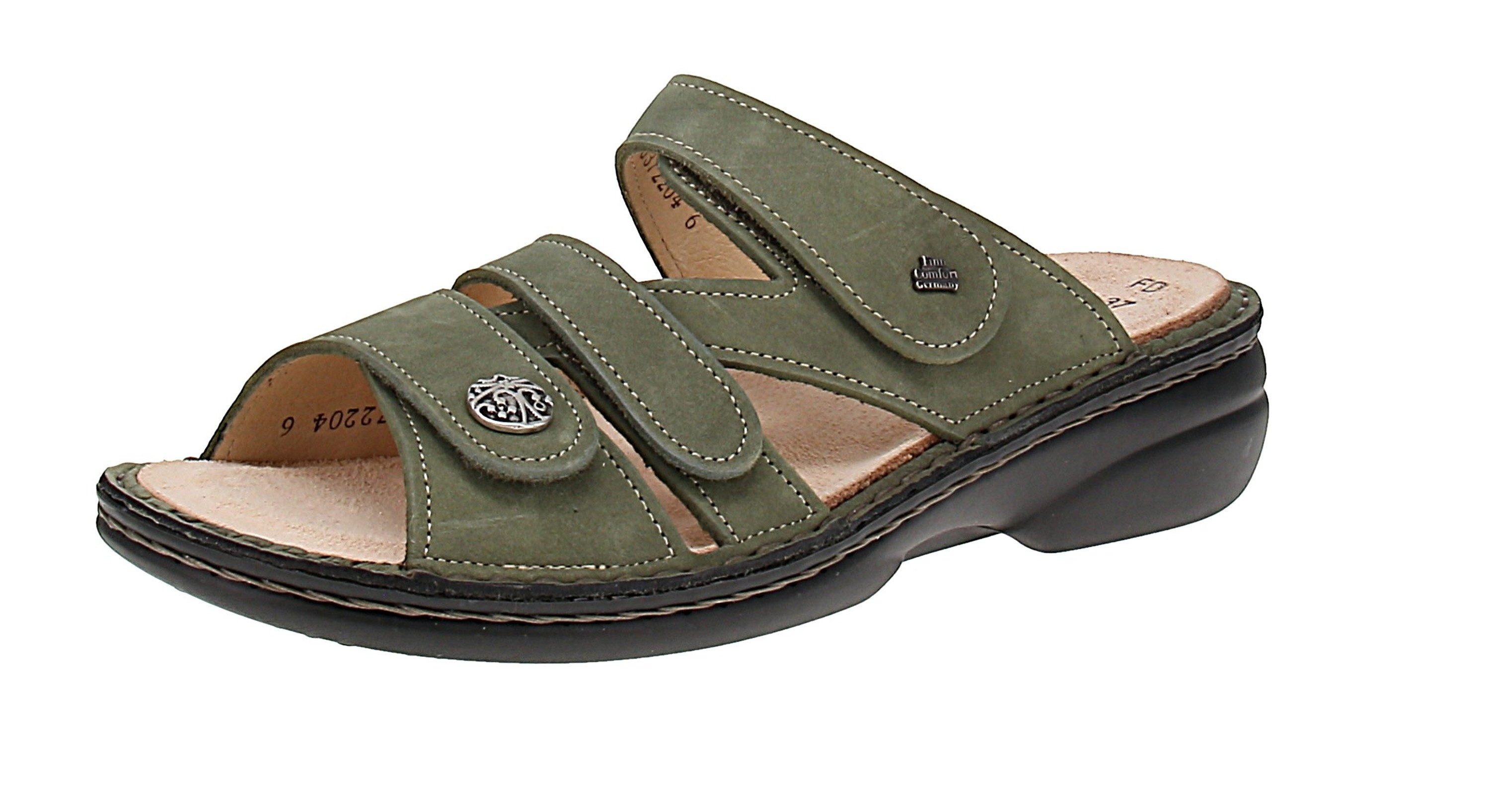 Finn Comfort 82568-844038 Ventura-S - Damen Pantoletten - Farn Sandale