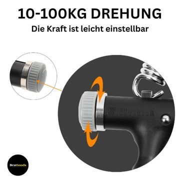 BestGoods Handmuskeltrainer Widerstand 10 - 100KG mit elektronischer Zählfunktion, Handtrainer, Muskeltrainer, Zähler-Reichweite 0 - 9999, Batteriefrei