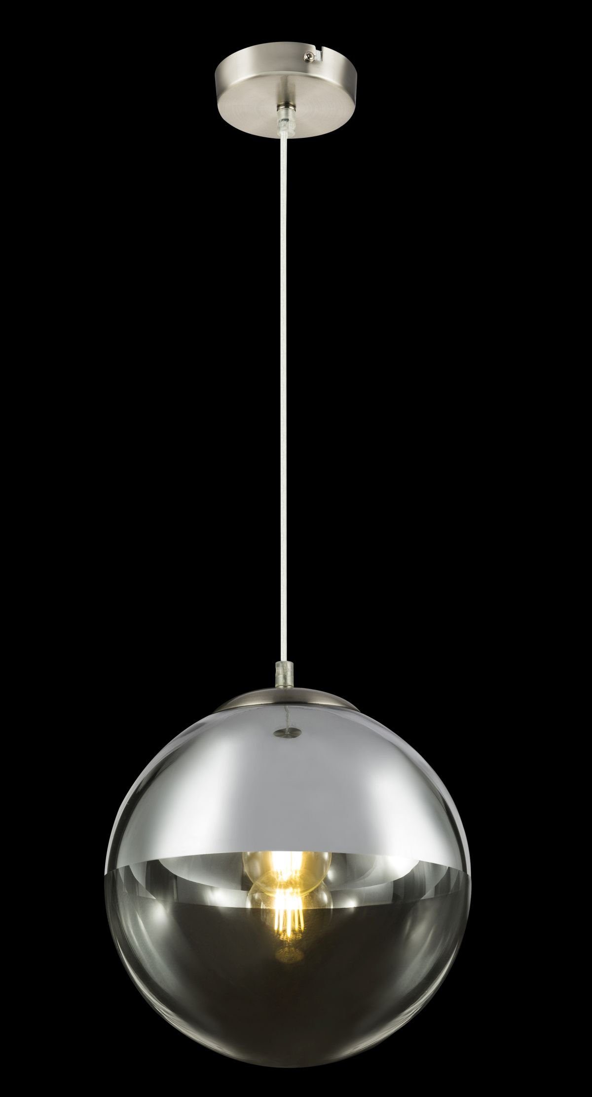 ist Globo modern, Lichtfarbe Hängeleuchte Hängeleuchte Schlafzimmer, Hängelampe vom GLOBO Leuchtmittel, Küche, Flur Pendellampe, abhängig Glas, Glaskugel, Leuchtmittel, Wohnzimmer Kugel, ohne Pendelleuchte, Esszimmer