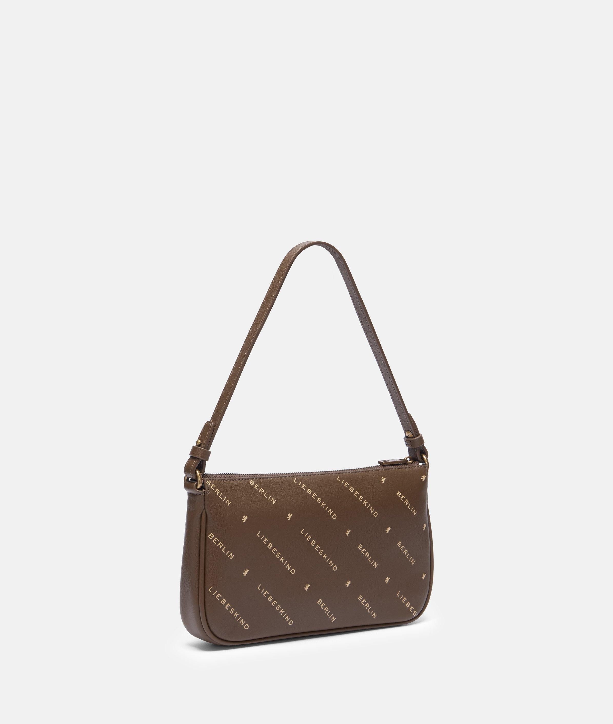 Liebeskind Berlin Umhängetasche Monogram Crossbody S, Umhängetasche aus Leder mit Monogramm