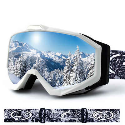 ZWY Skibrille Skibrille, Snowboardbrille für Brillenträger, Herren, Damen, (1-St), Jugendliche,UV-Schutz, kompatibler Helm, Antibeschlag-Skibrille