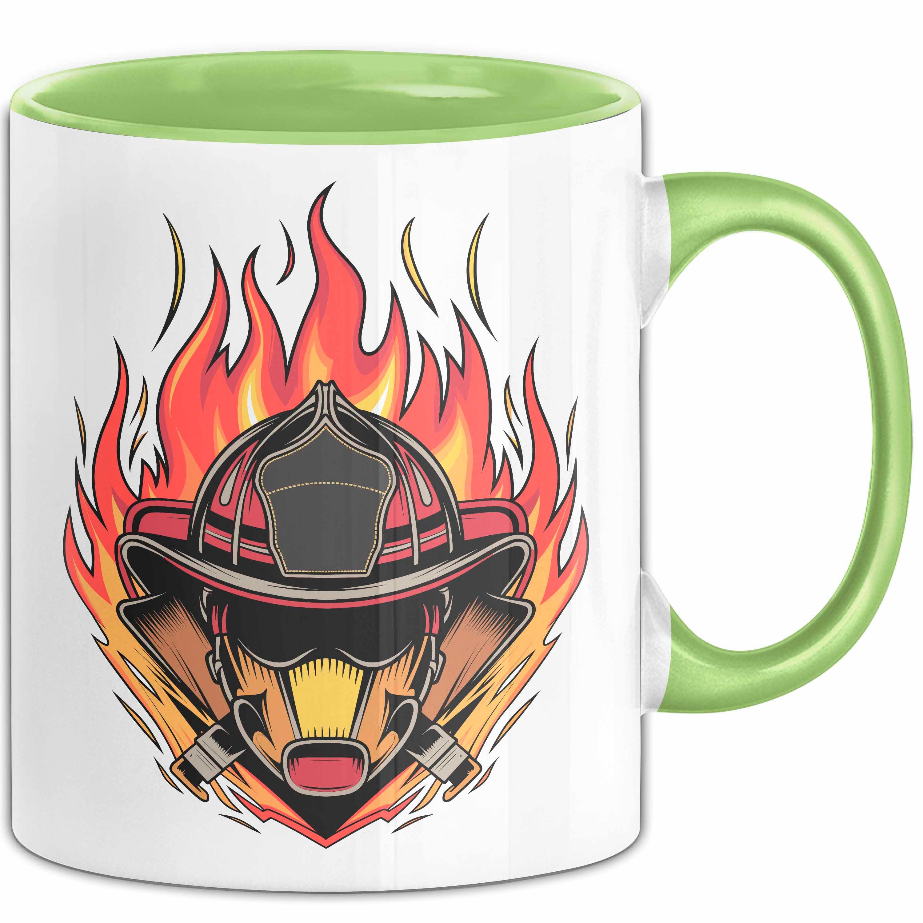 Tasse Feuerwehrmann Tasse Geschenkidee für Feuerwehrmann Spruch
