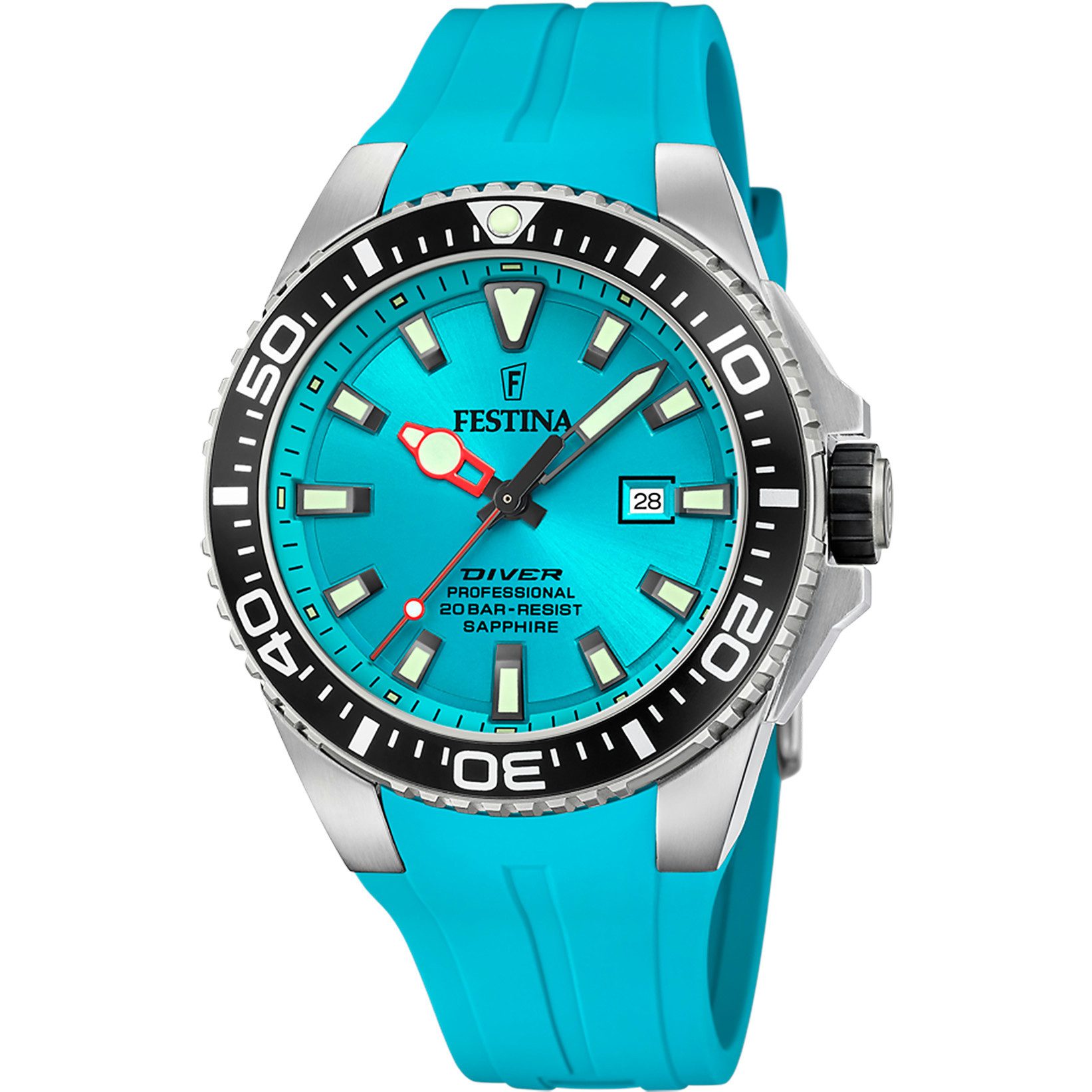 Festina Taucheruhr F20664/5 – Türkis, Silikonband, günstig online kaufen