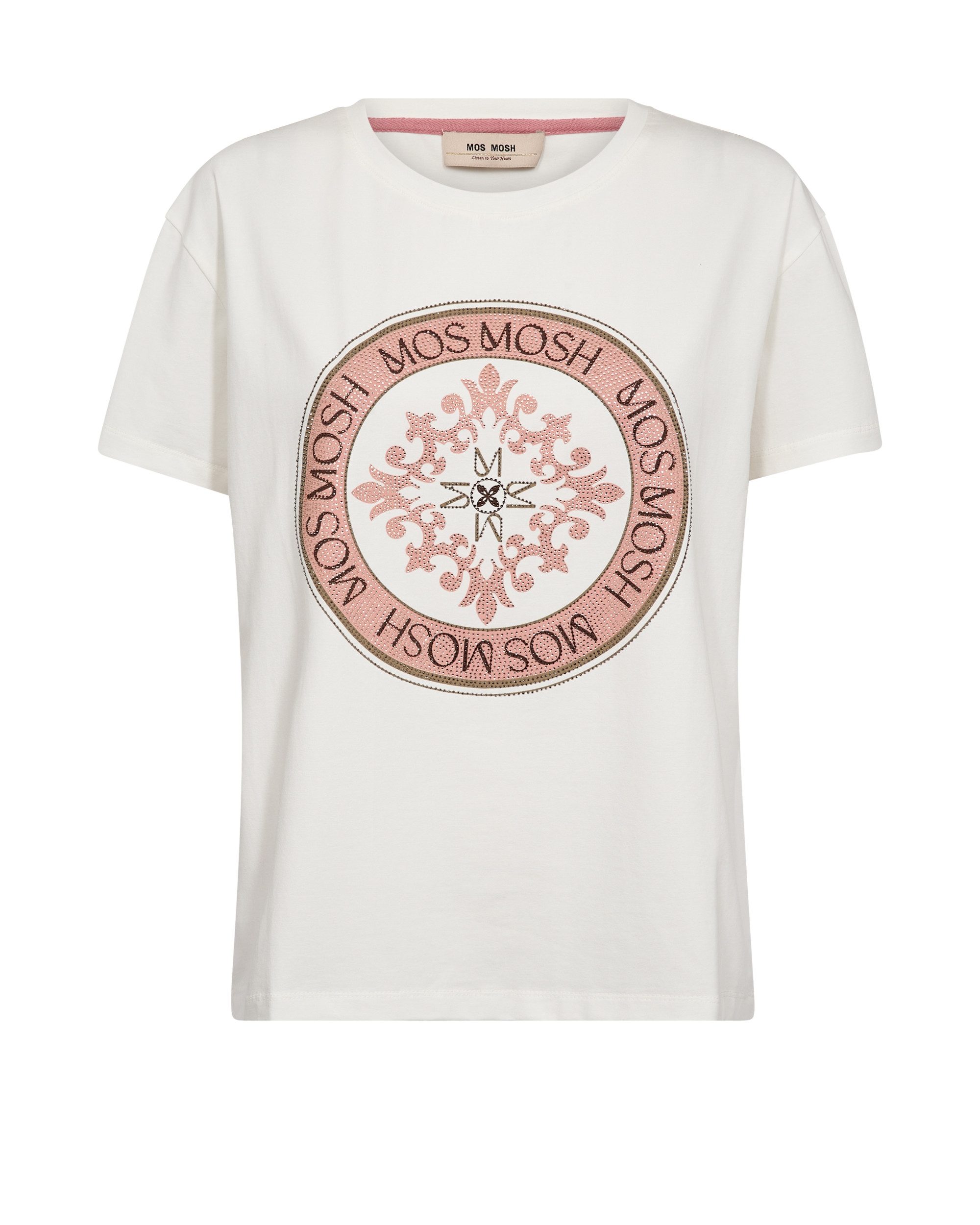 Mos Mosh T-Shirt MMJudd O-SS Tee Ecru