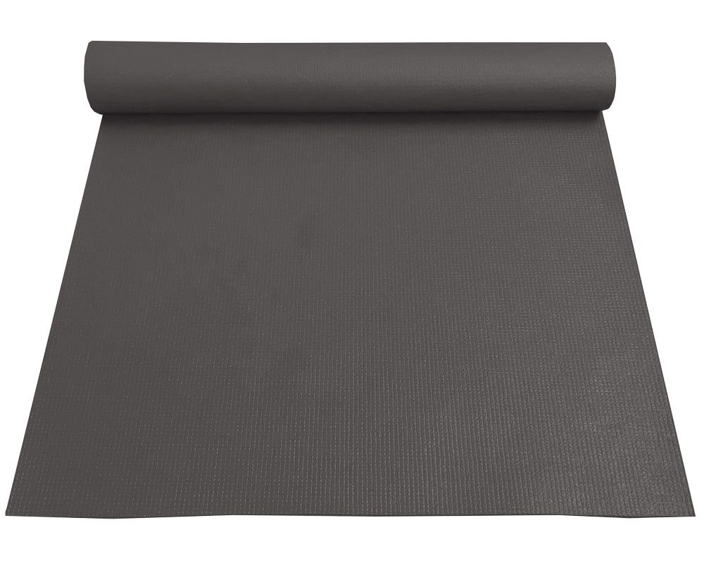 matches21 HOME & HOBBY Yogamatte Große Weichschaum Gymnastik-Matte rutschfest 60 x 180 cm grau (1-St), Leichte Sport-Matte als Yoga-Matte und dünne Pilates Fitness-Matte
