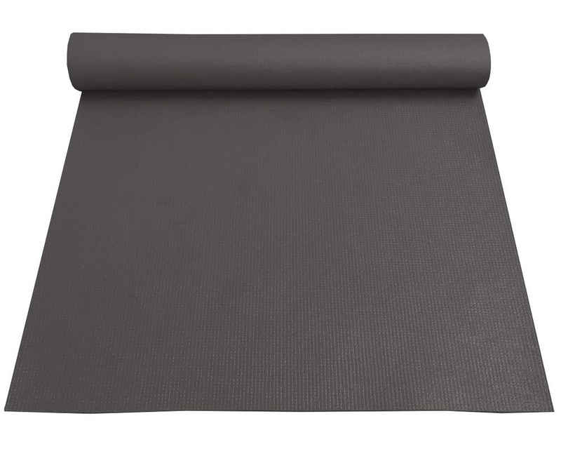 matches21 HOME & HOBBY Yogamatte Yogamatte rutschfest recycelt Polyester 1 Stk 60x180 cm grau