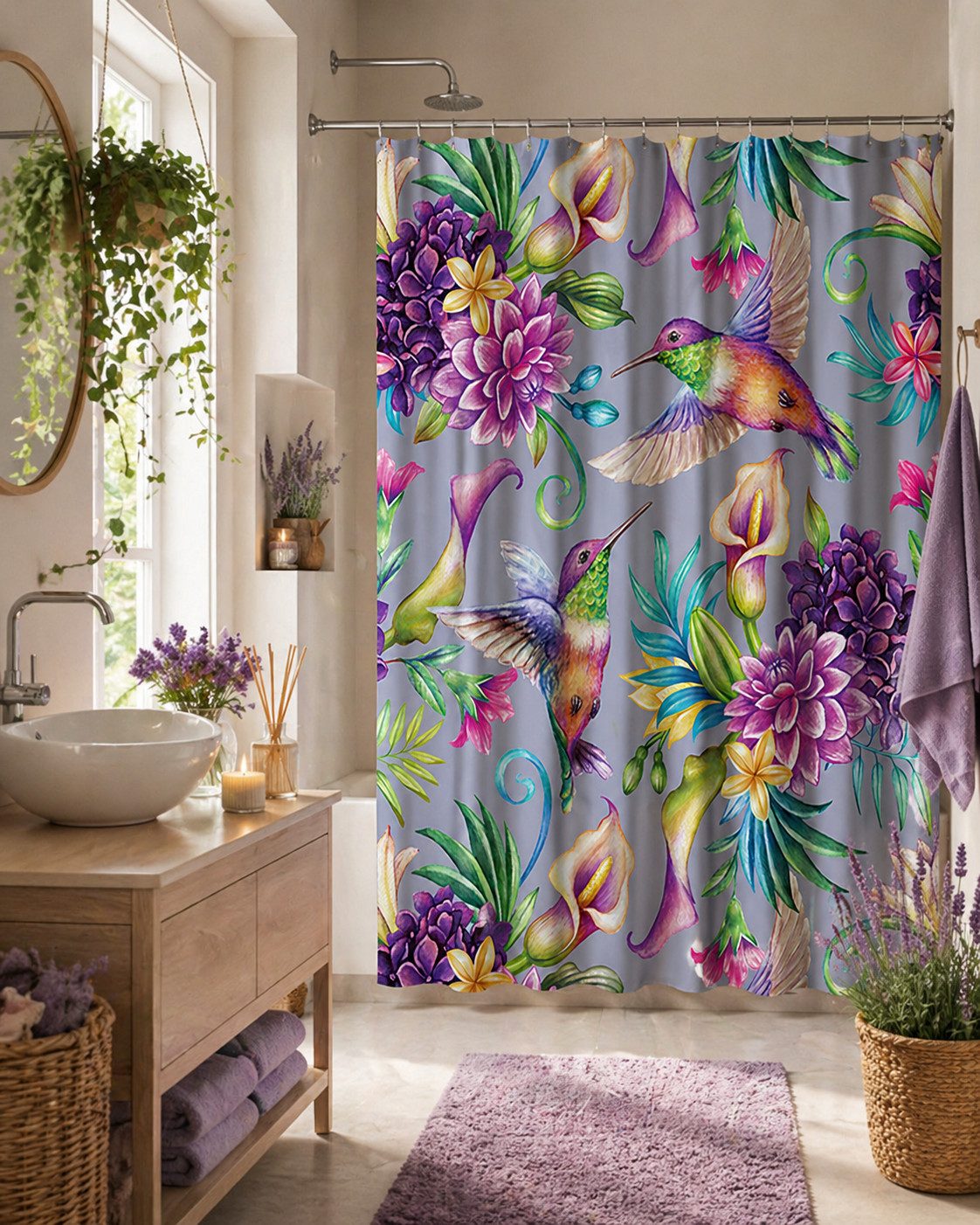 Sanilo Duschvorhang 180 x 200 cm, viele schöne Duschvorhänge zur Auswahl Breite 180 cm, 100% wasserdicht, Anti-Schimmel-Effekt, hochwertige Qualität