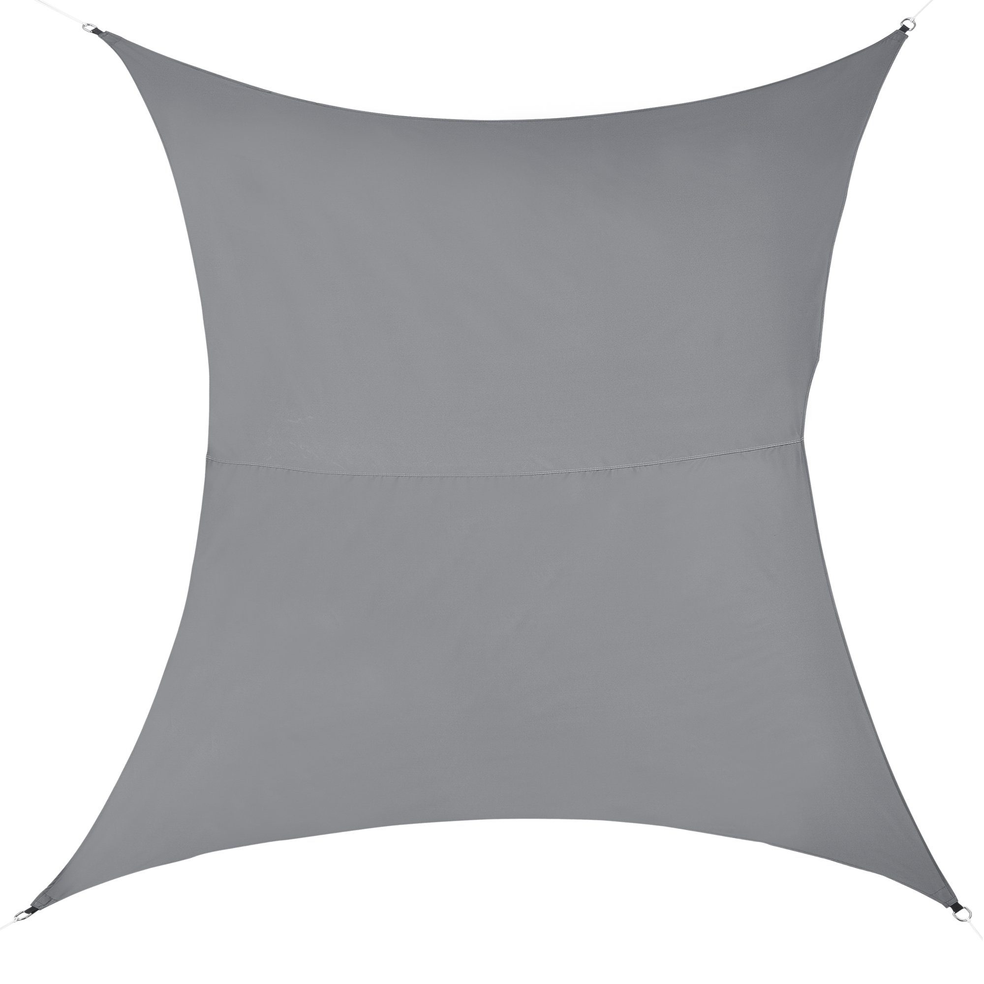 en.casa Sonnensegel, »Lerma« Polyester Rechteckig 300x400 cm Dunkelgrau