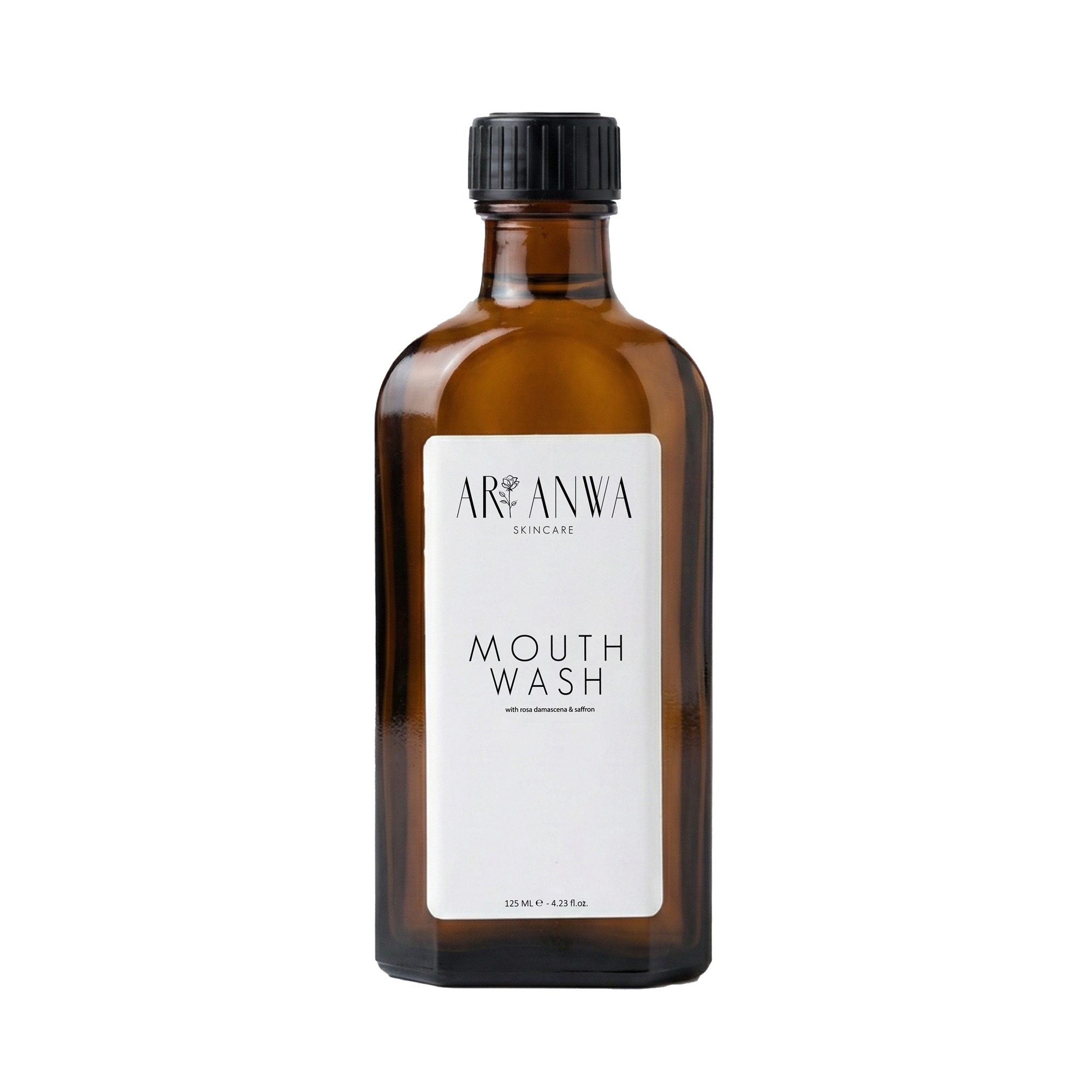 ARI ANWA Skincare Mundwasser Mouthwash Rose, Mundwasser mit Rosenwasser & Safran