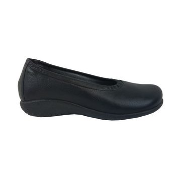 NAOT Naot Taupo schwarz Damen Schuhe Ballerinas Leder Wechselfußbett 19845 Slipper