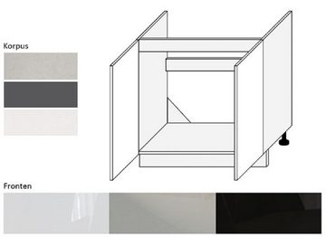 Feldmann-Wohnen Spülenunterschrank ESSEN (Unterschrank, Küchenschrank) ES-D8Z/80 - Korpus- und Frontfarbe wählbar