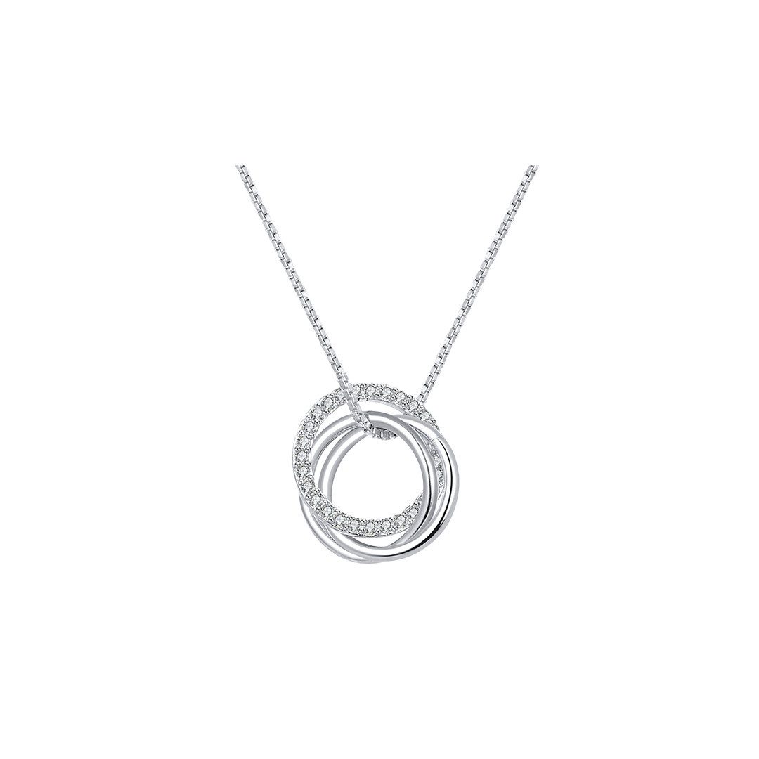 Suzan Gold Kette mit Anhänger Infinity Grace – 925 Silber Halskette mit Kre günstig online kaufen