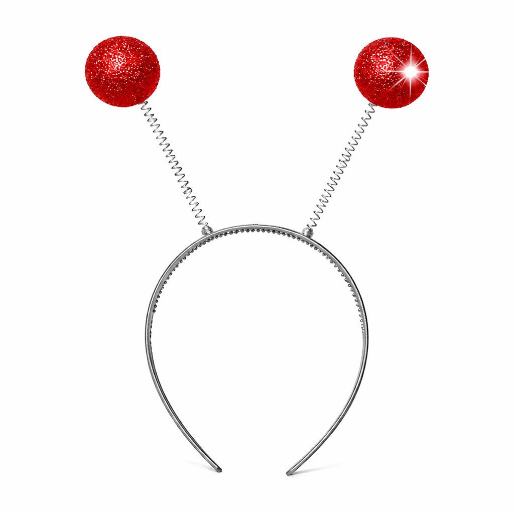 TK Gruppe Kostüm Haarreif Schmetterling Bommel Wackel Alien Fühler Fasching & Karneval