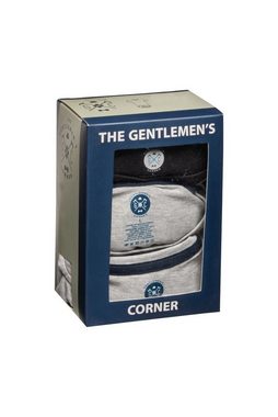Gentlemen's Corner T-Shirt Basic Rundhals 3er-Set Grau/Grau/Blau zum unterziehen