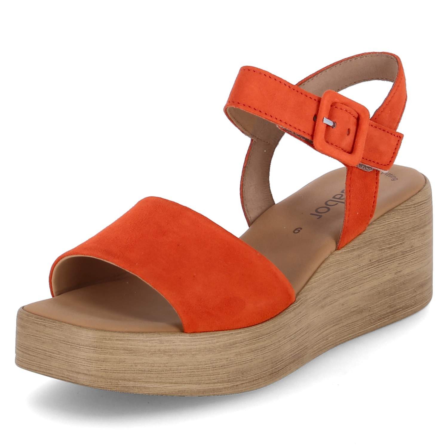 Gabor Gabor 44.531.13 Damen Rauleder orange Sandalette