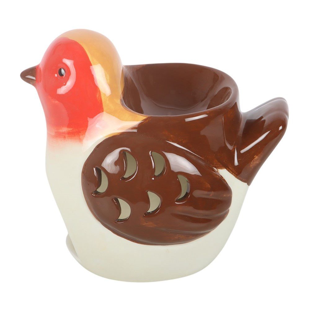 Something Different Teelichthalter Keramik Rotkehlchen Figur mit Teelichthalter Robin