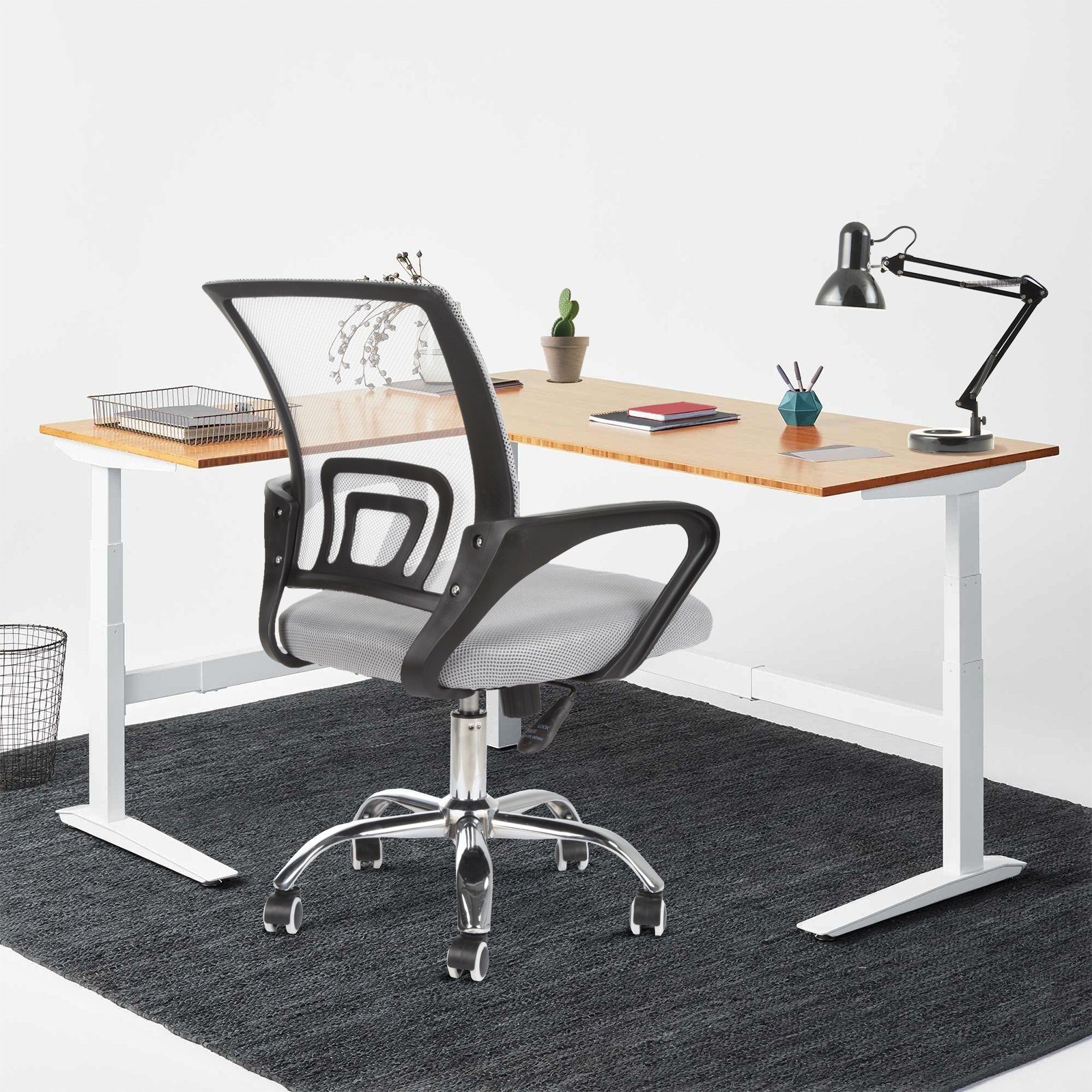 und höhenverstellbar (bis Schreibtischstuhl 120kg Farbwahl), Home für Office VENDOMNIA Chefsessel Ergonomisch, Drehstuhl Computerstuhl belastbar, Bürostuhl Rollen, Armlehne