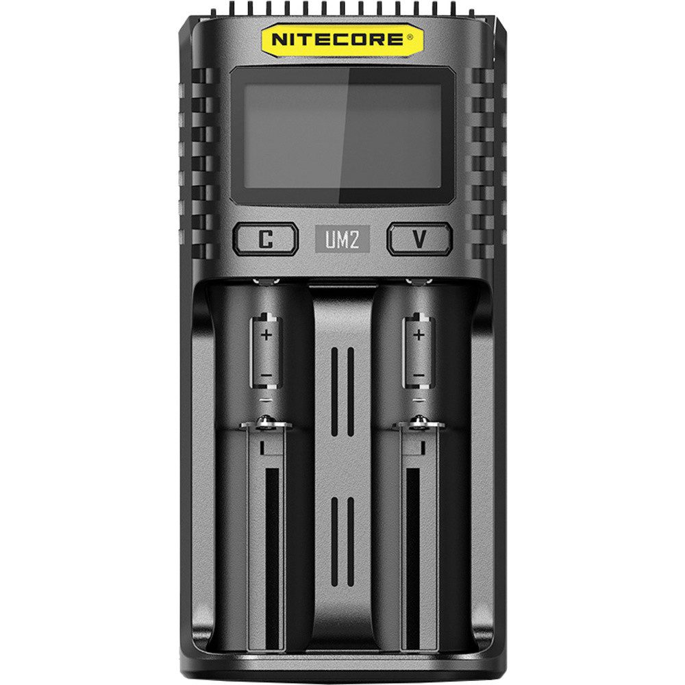 Nitecore NiteCore UM2 Rundzellen-Ladegerät LiFePO4, LiIon, NiCd, NiMH 10440, 14 Rundzellen-Lader (UM2)