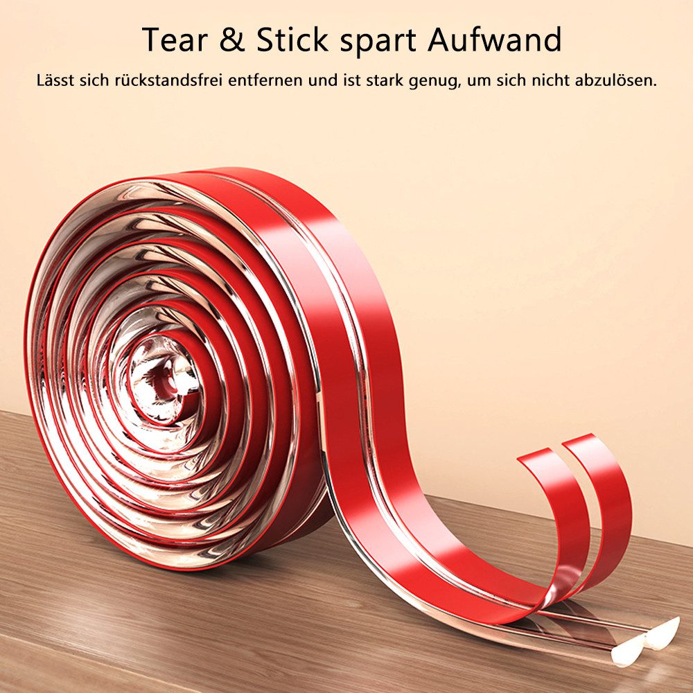 TUWENA Kindersicherung 6 Meter Transparent Silikon Kinder Tischkantenschutz,mit 4 Eckenschutz – Bild 5 von 5