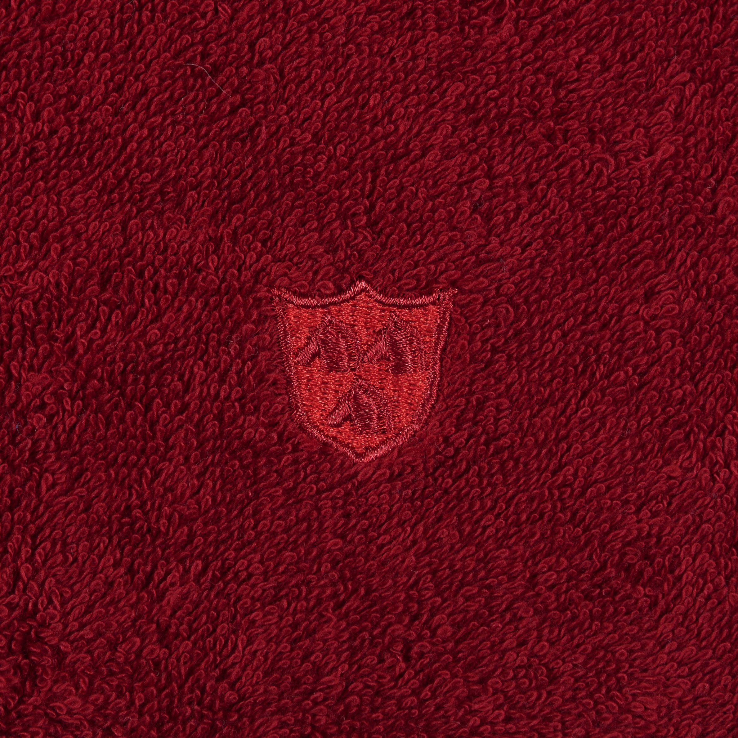 ROSS Handtücher Vita, Frottier (2-St), ROSS-Emblem Bestickung marsala