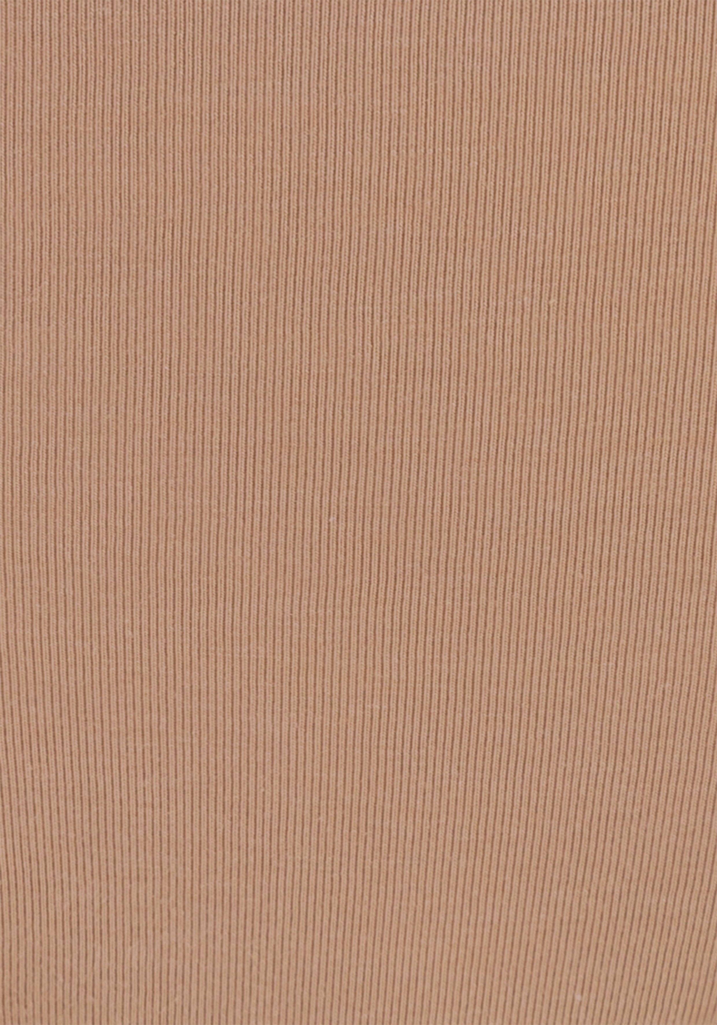 4-St) Hipster (Packung, elastischer beige aus Baumwolle LASCANA