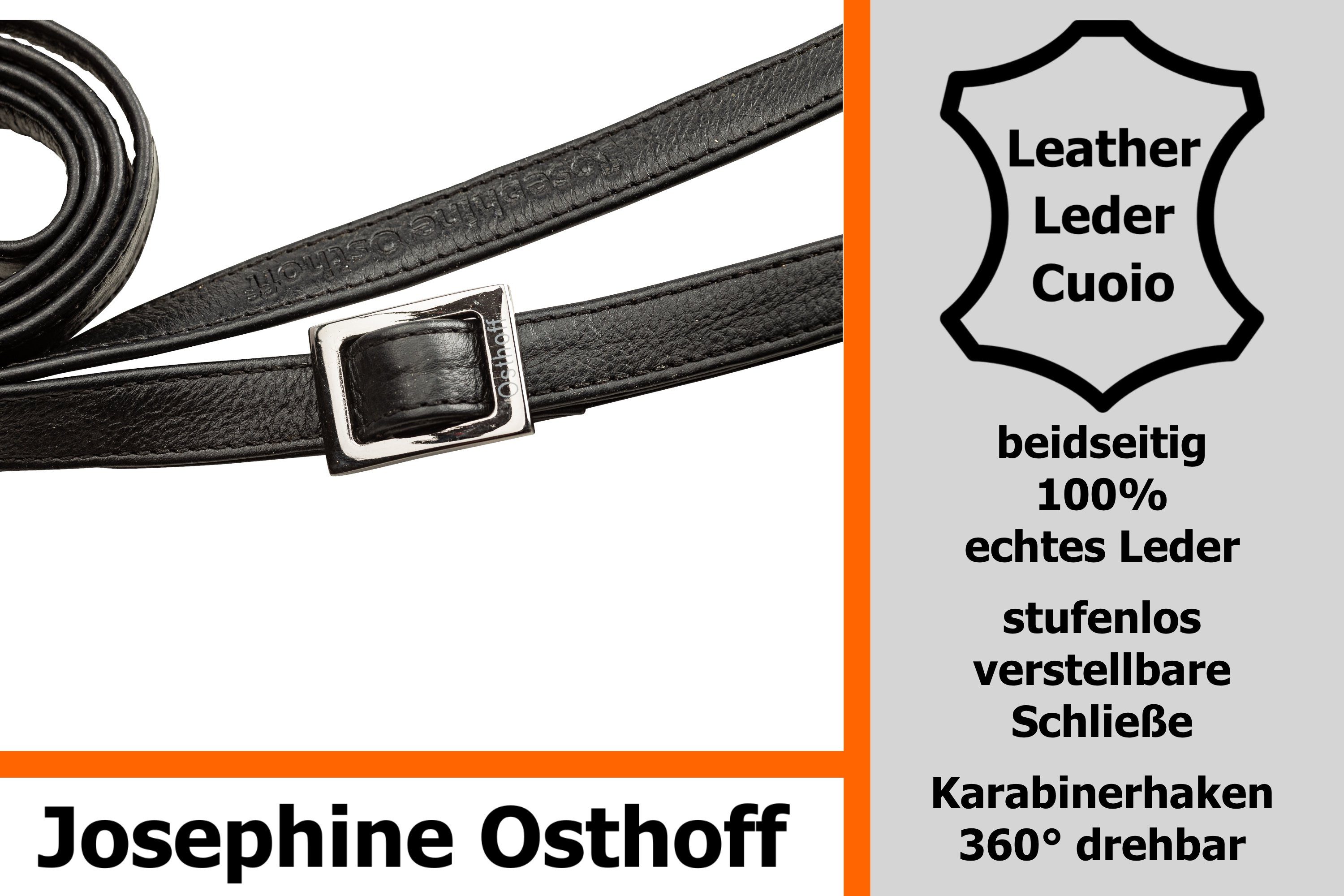 Schulterriemen Osthoff Josephine 1,5 cm schwarz/anthrazit Schulterriemen