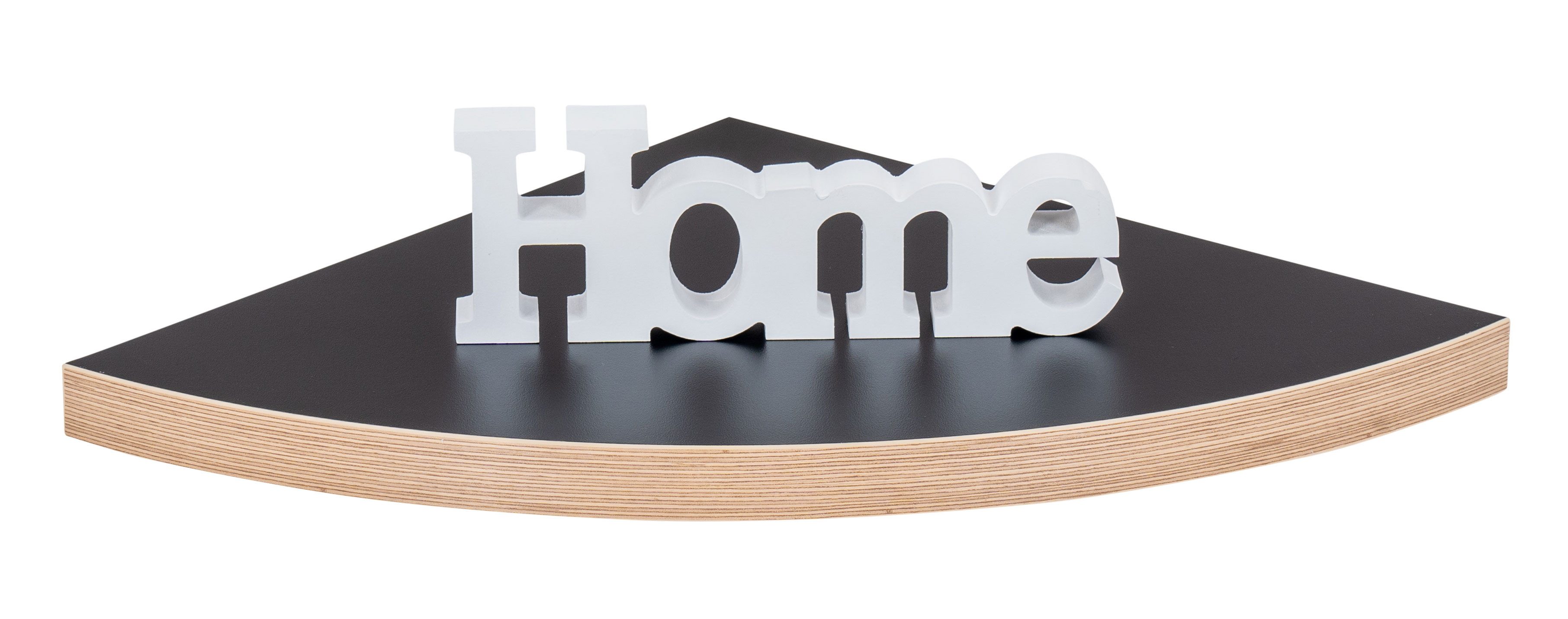 Levandeo® Wandregal, Wandregal Eckregal Schwarz Hängeregal Schweberegal Wan günstig online kaufen