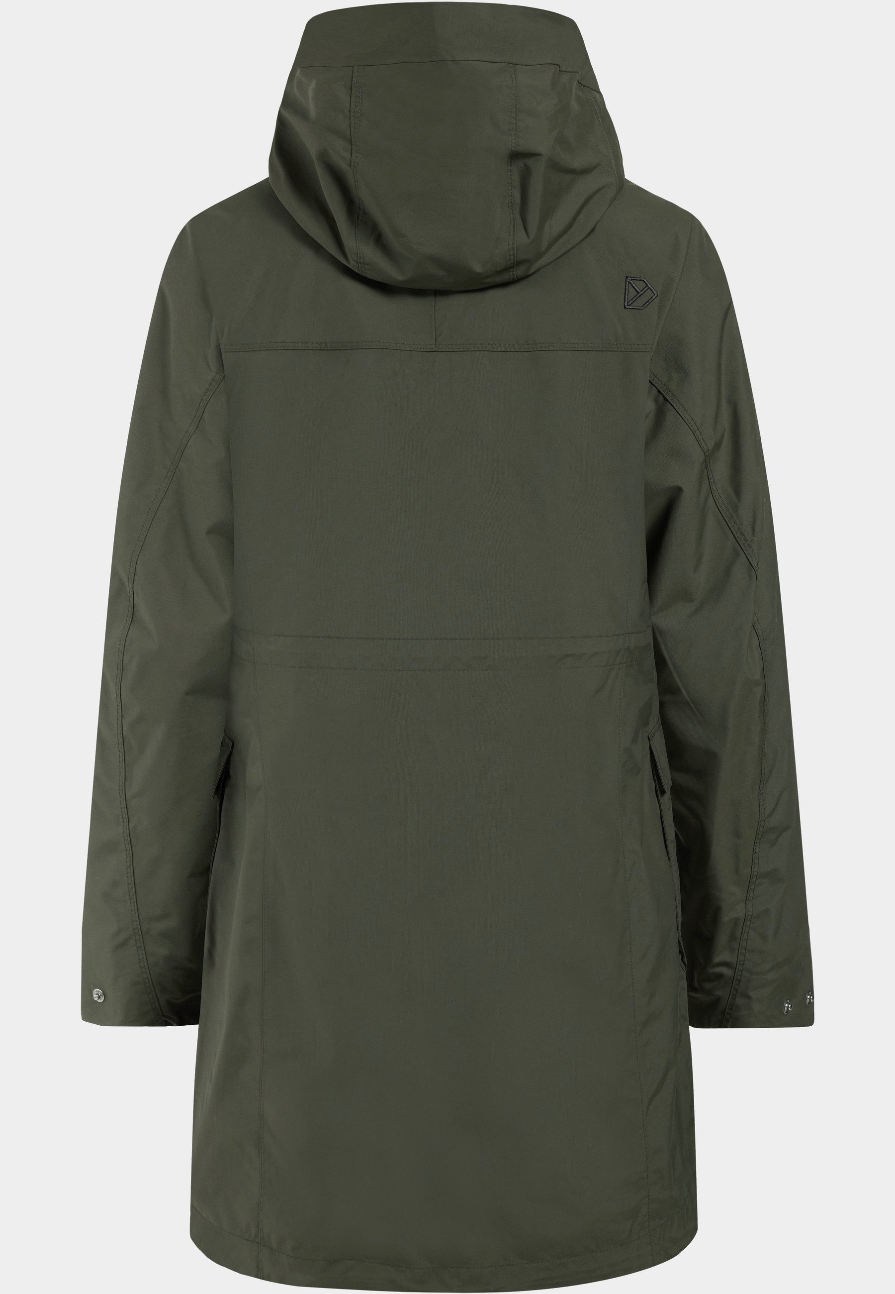 Didriksons Funktionsparka Damen Übergangsjacke Regenjacke Wasserdicht THELMA mit Kapuze mit Taschen