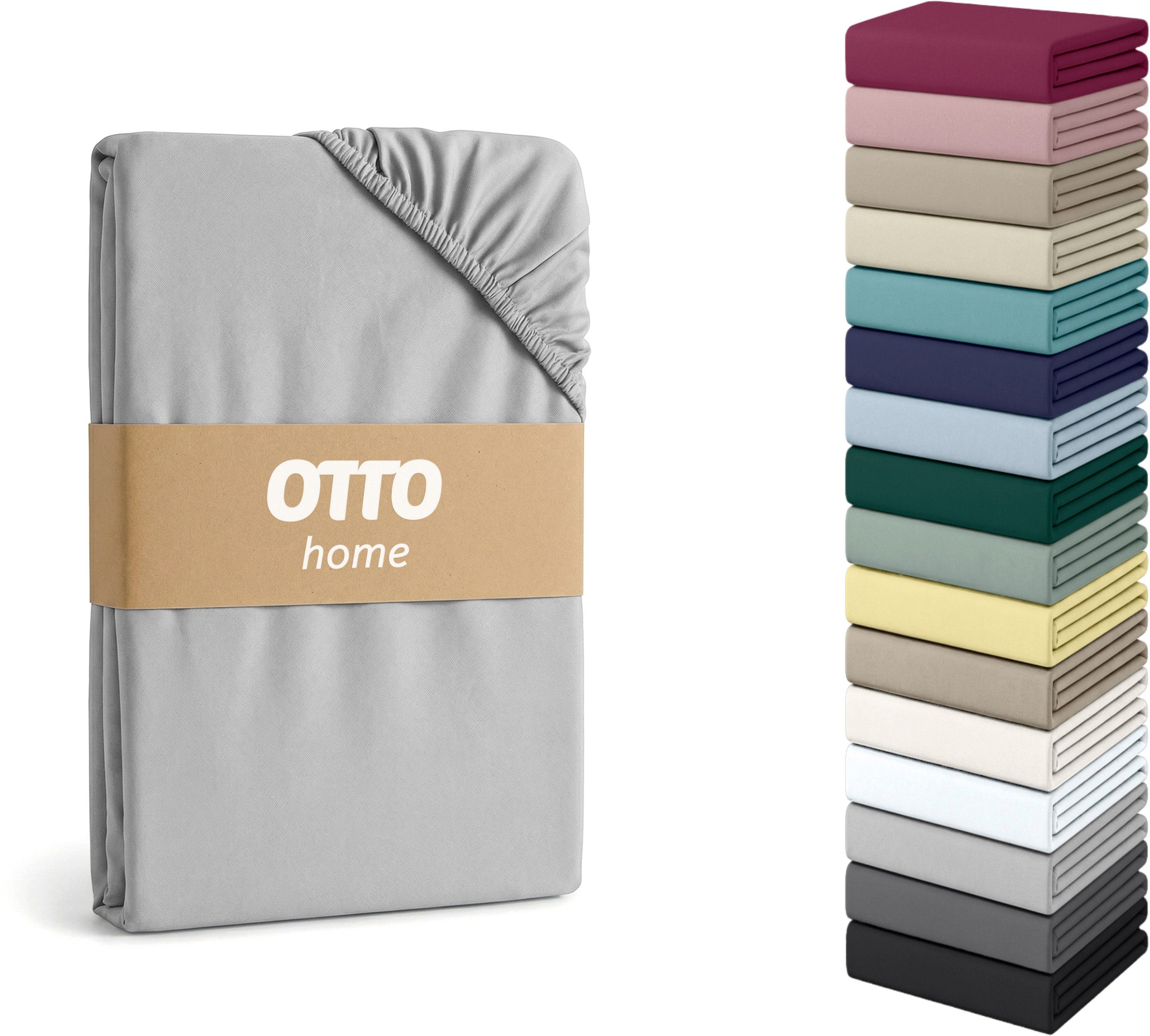 OTTO home Spannbettlaken Physalis Topper COMFORT, Jersey-Elasthan, Gummizug: rundum, (1 Stück), bis 10 cm Höhe, Bettlaken, Laken, in Comfort & Premium Qualität