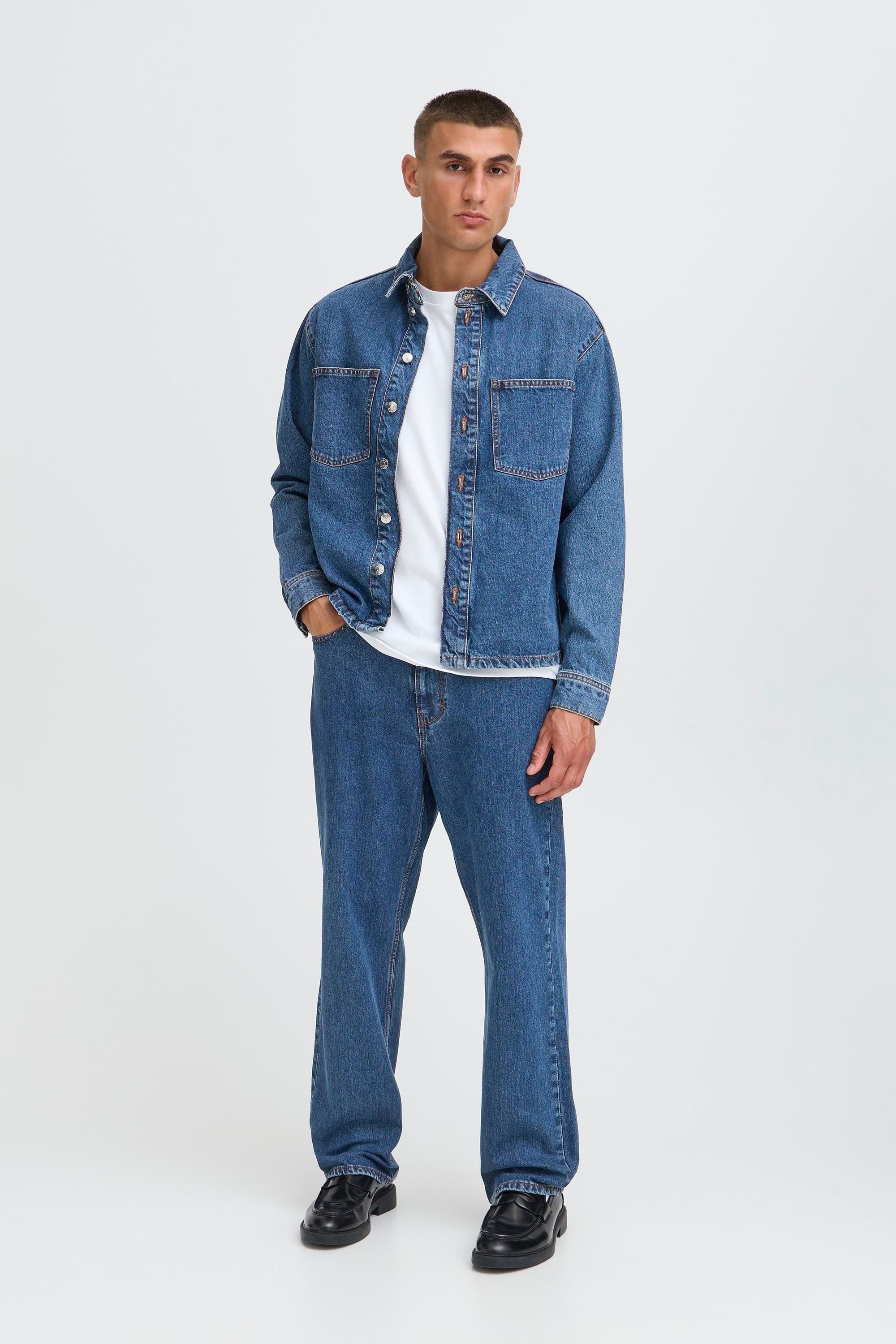 !Solid Jeansjacke SDWilliam Modische Jeansjacke mit lockerem Schnitt