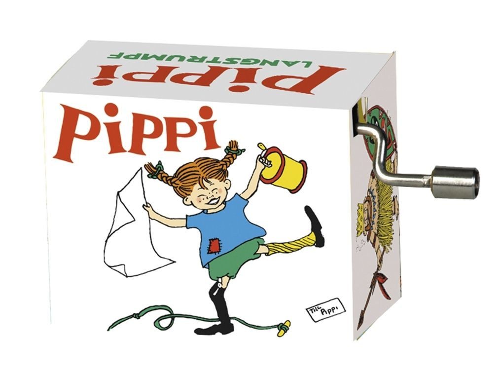 Fridolin Spieluhr Kurbel-Spieldose Spieluhr "Pippi" Seeräuber-Opa Fabian, (Set, 1-tlg), montiert auf Resonanzboden