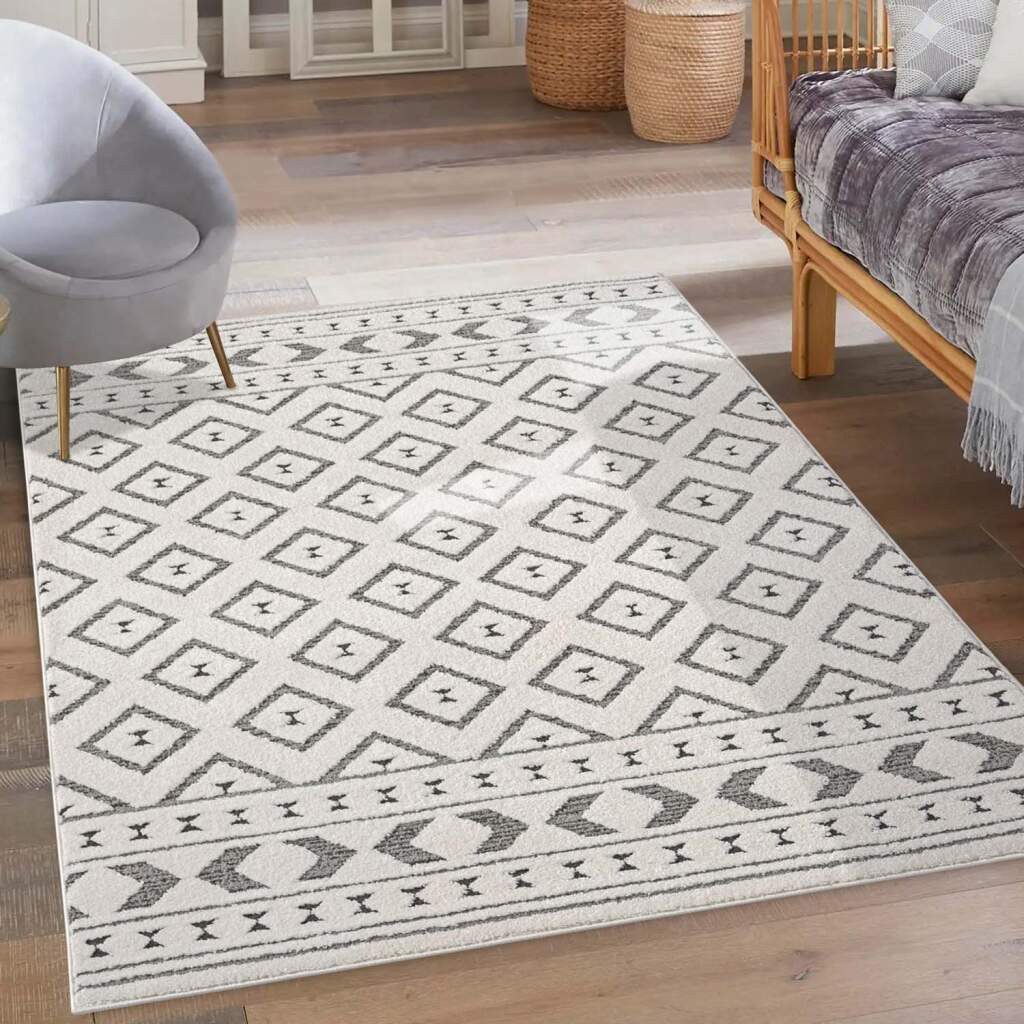 Carpet City Teppich "LOUNGE 9999" rechteckig 15 mm Höhe Kurzflor-Teppich Mo günstig online kaufen