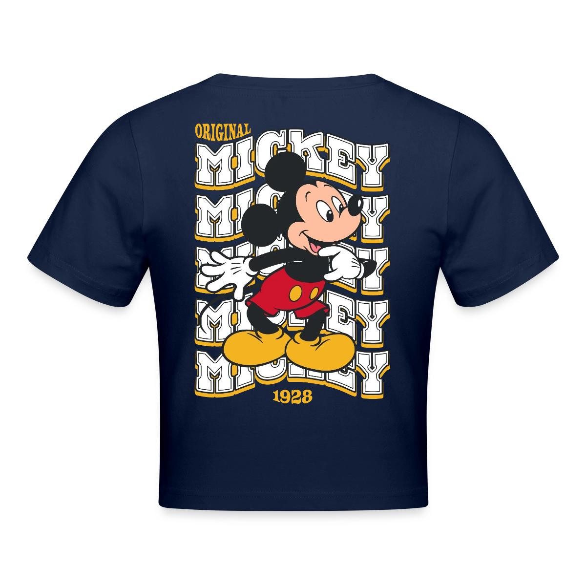 Spreadshirt T-Shirt Mickey & Minnie Mickey Mouse Original 1928 Crop Top (1-tlg)