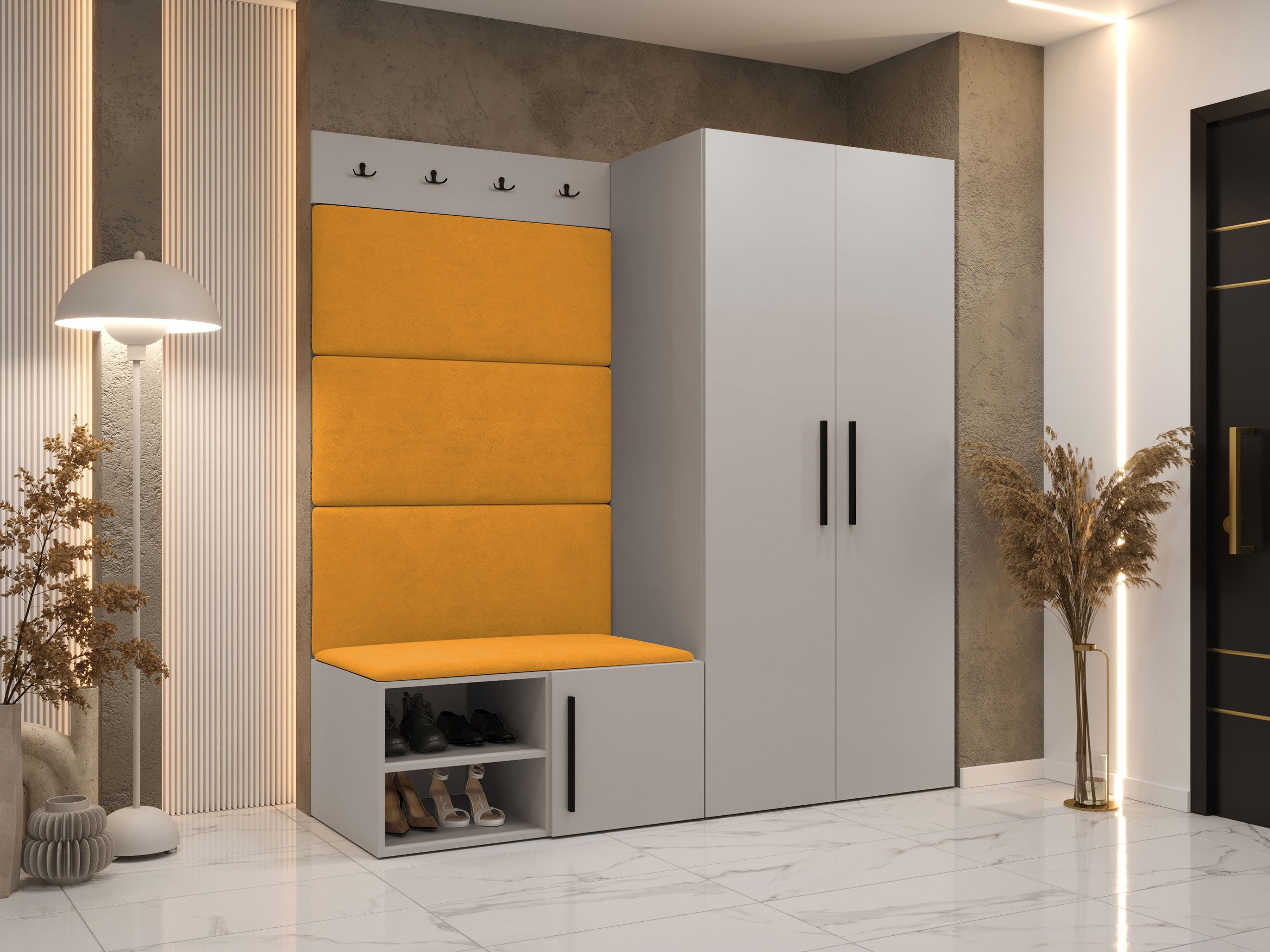 MIRJAN24 Garderoben-Set Medi I, (Drehtürenschrank, Schuhschrank, günstig online kaufen