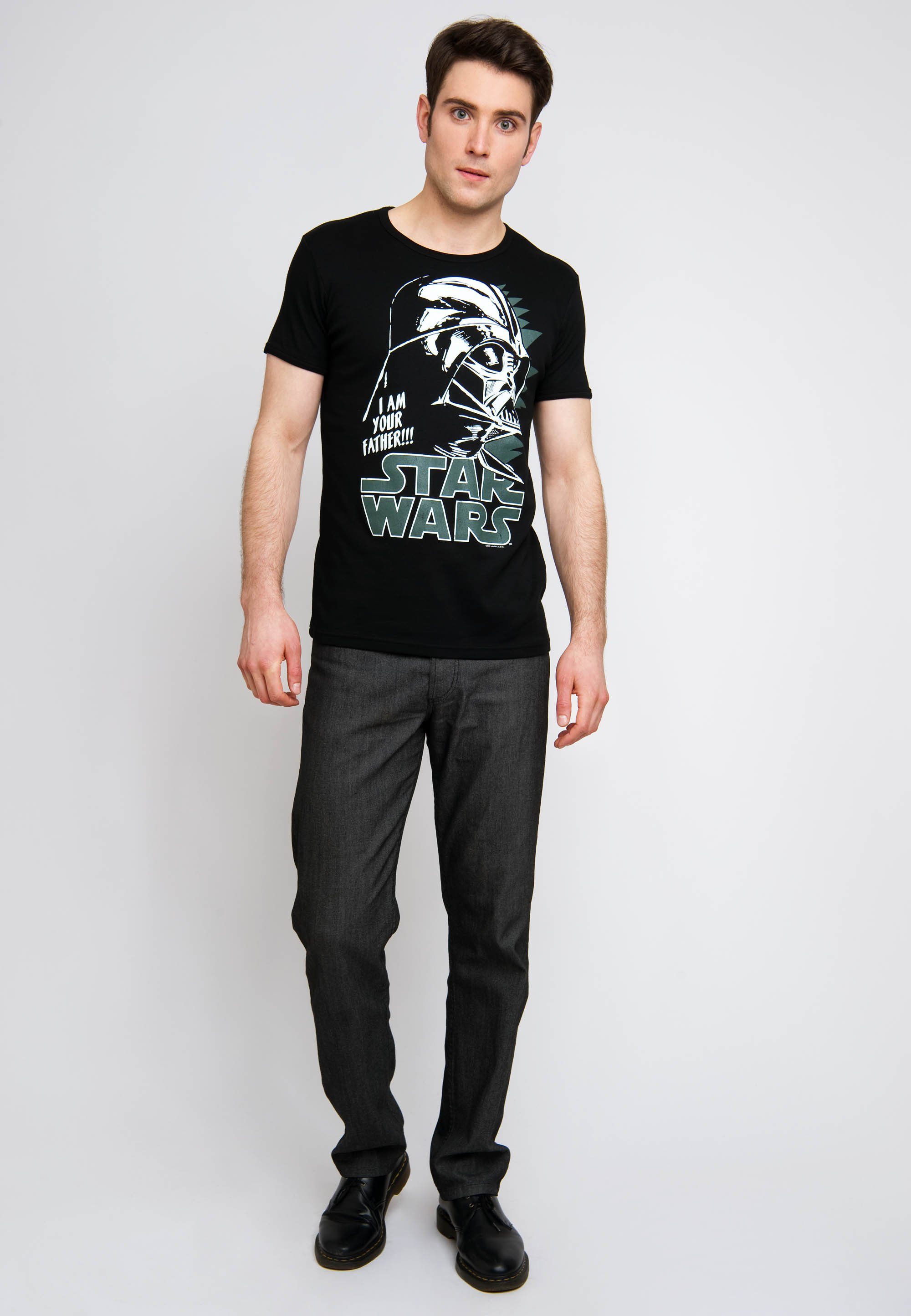 LOGOSHIRT T-Shirt Darth markantem mit Logoprint Vader