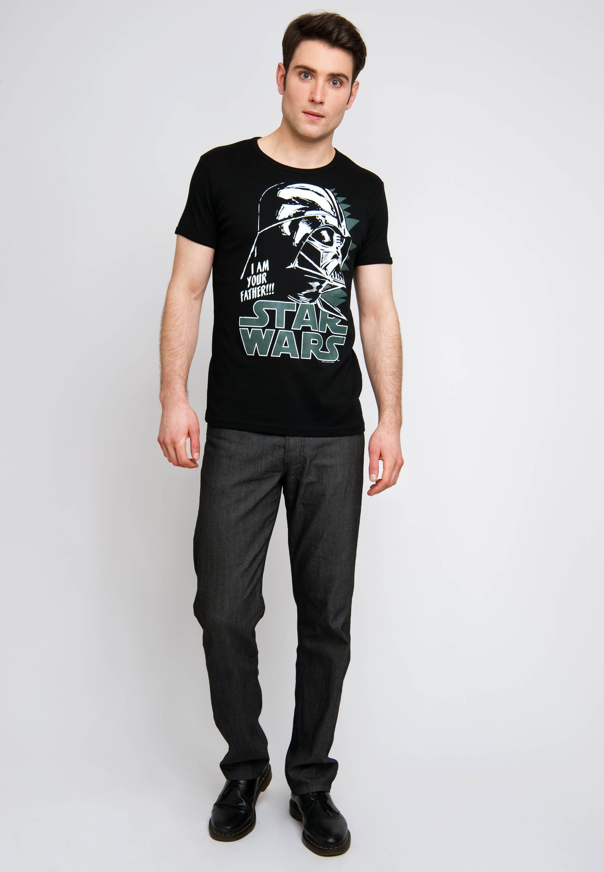LOGOSHIRT T-Shirt Darth Vader mit markantem Logoprint günstig online kaufen