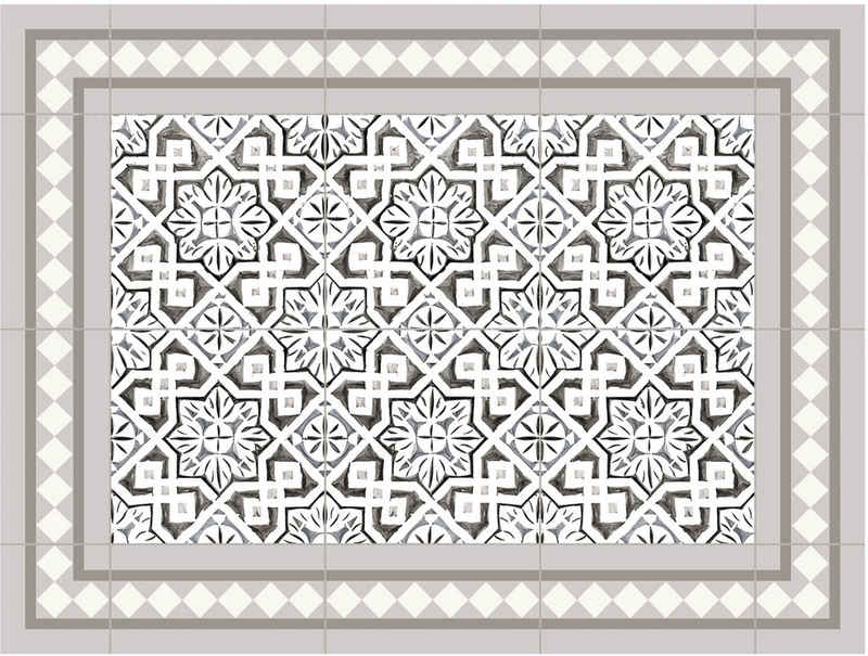 Platzset, Matteo, Tiles, moroccan beige, Contento, (Set, 4-St), für innen und außen geeignet, wasserabweisend