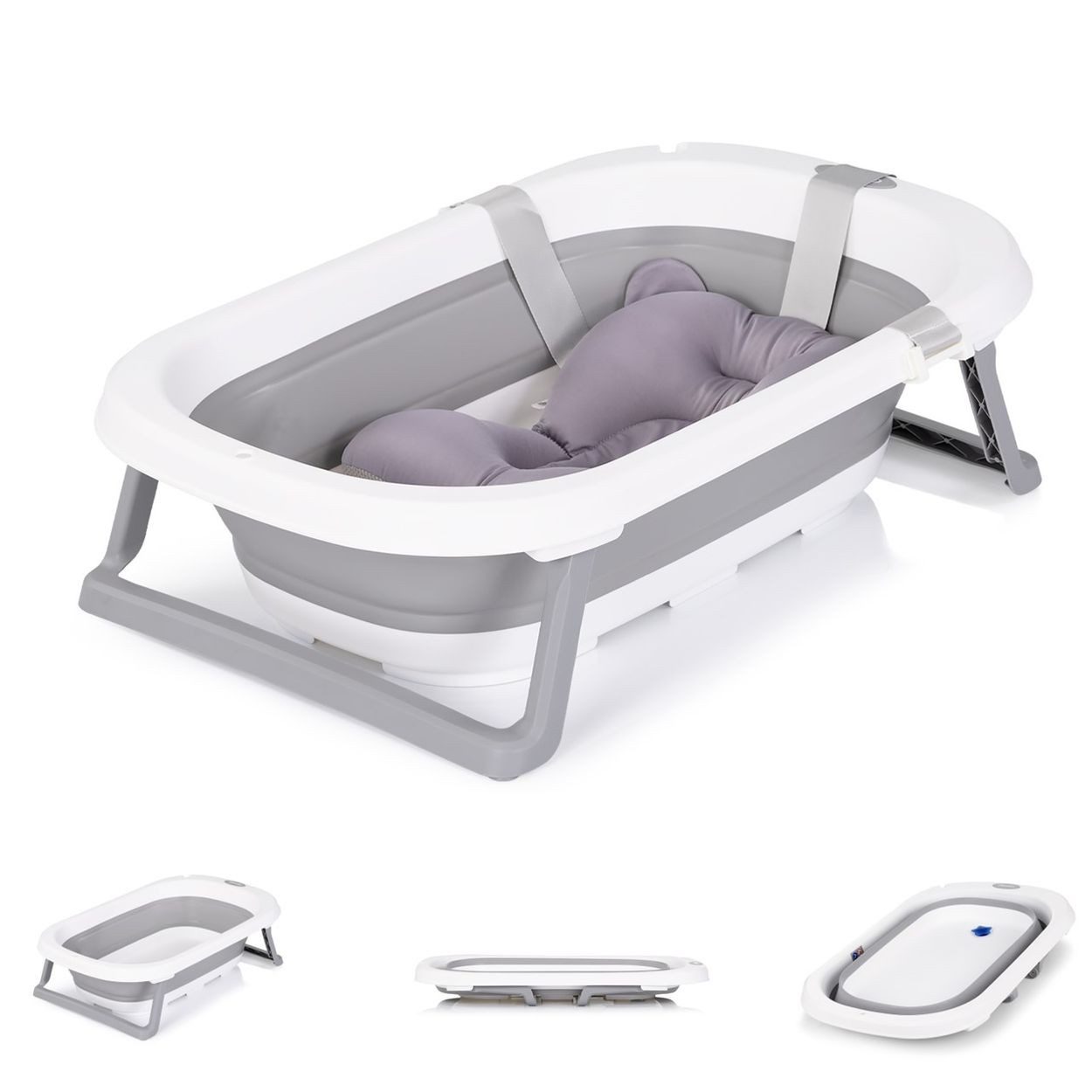 Chipolino Babybadewanne Babywanne Isla mit Badekissen, mit Badekissen faltb günstig online kaufen