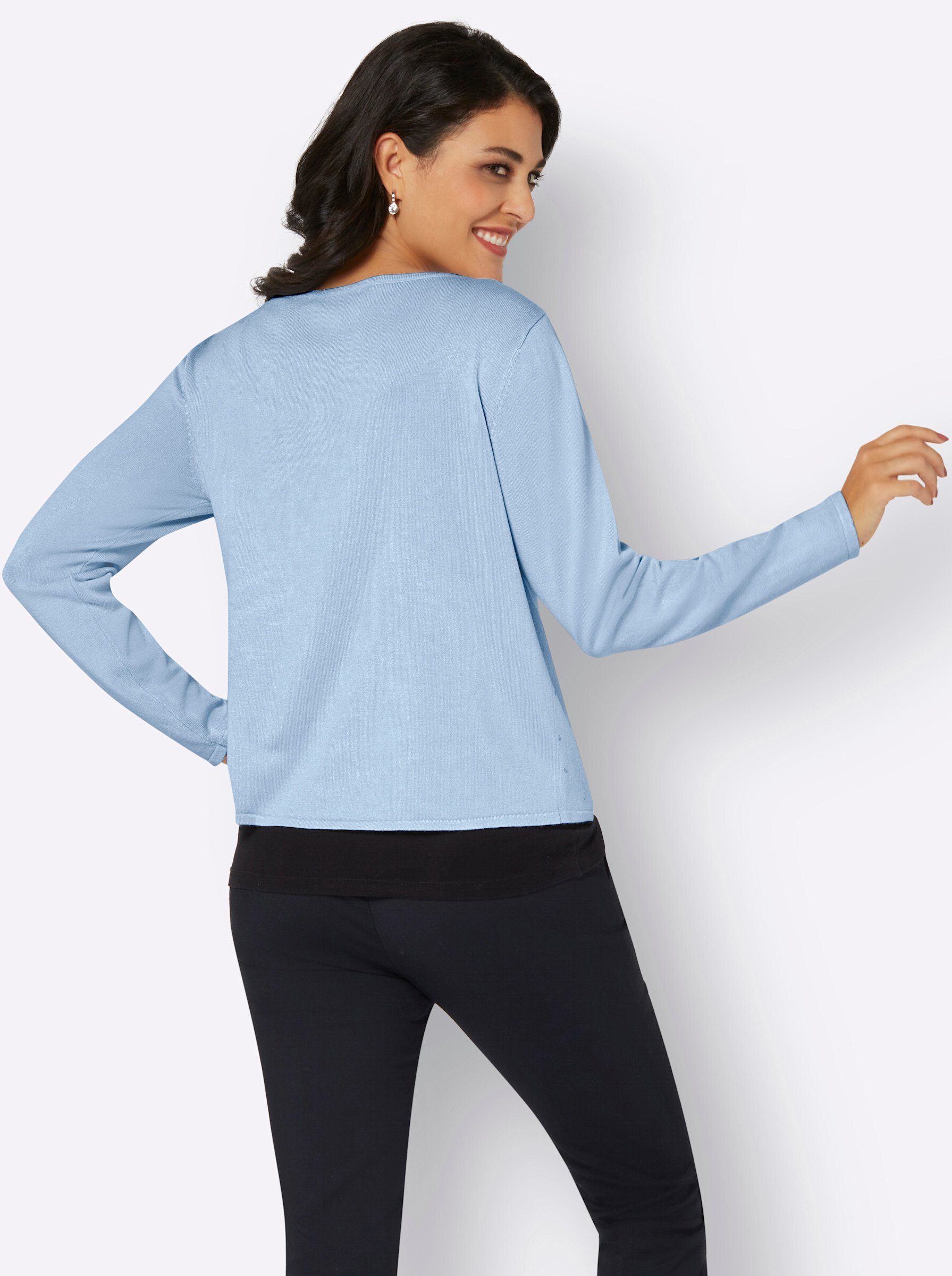 creation L Strickjacke Strickjacke Langarm Jersey