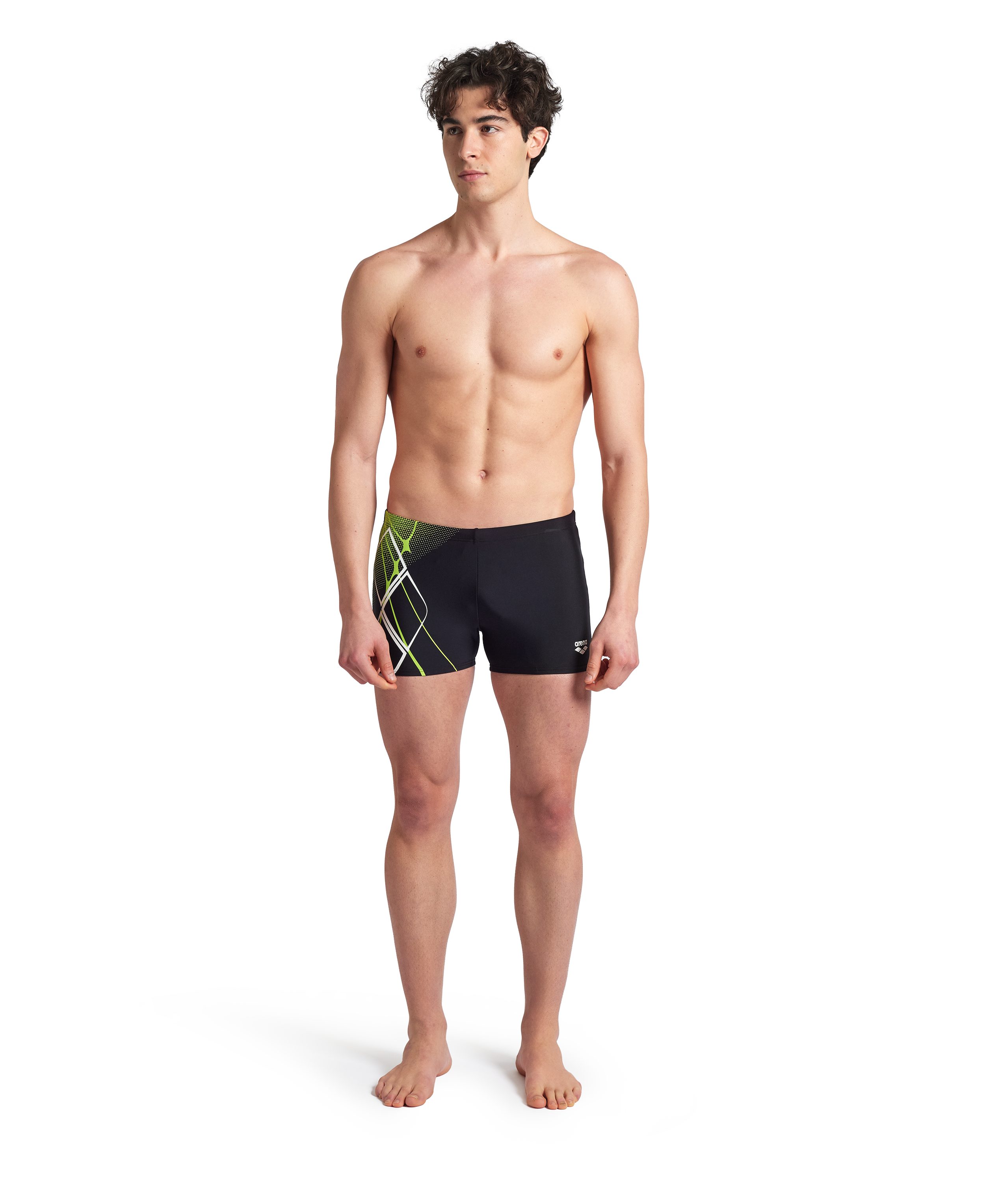 Arena Badehose ARENA GRAPHIC SWIM SHORT mit UV-Schutz UPF50+, innenliegender Kordelzug, elastisches Material – Bild 3 von 5